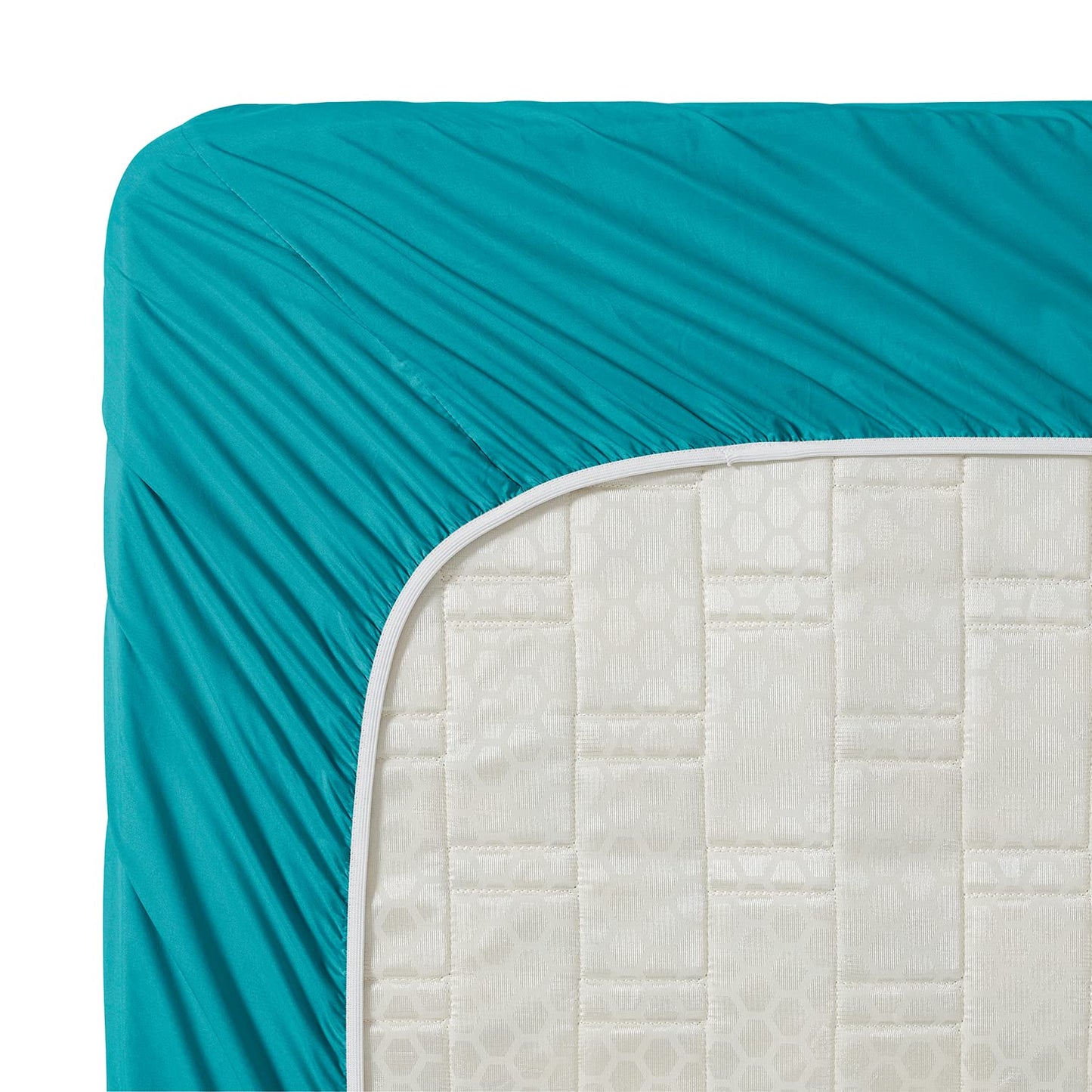 Clara Clark Bed Sheets, Premier 1800 Series 4 Piece Bed Sheet Set, Deep Pocket, Wrinkle, Fade, Stain Resistant, Luxury Soft Bedding Sheets & Pillowcases, Queen, Teal