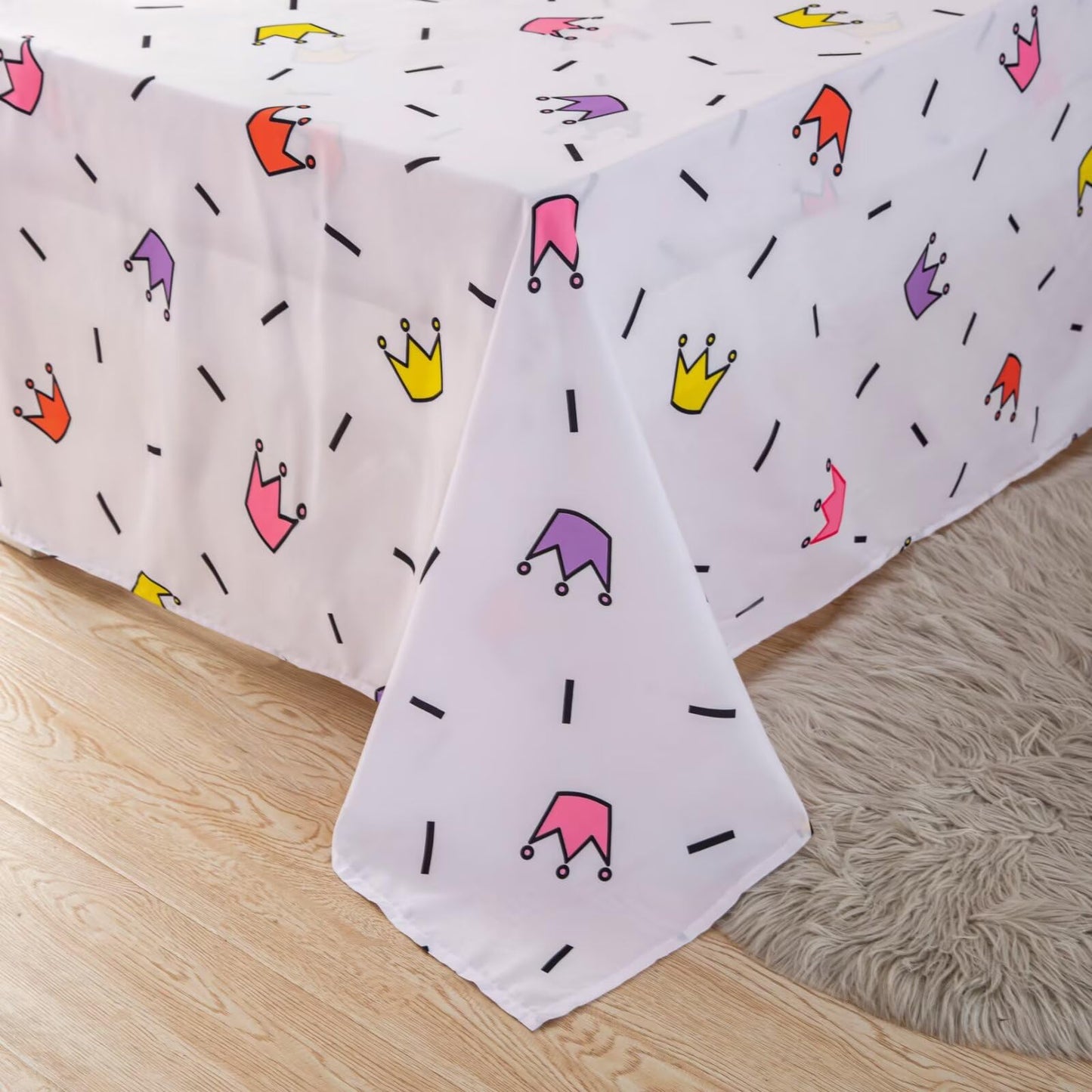 GRAT TIOC 4-Piece Toddler Bedding Set for Girls - Black Girl Magic Comforter Set Includes Comforter, Flat Sheet, Fitted Sheet, Pillowcase
