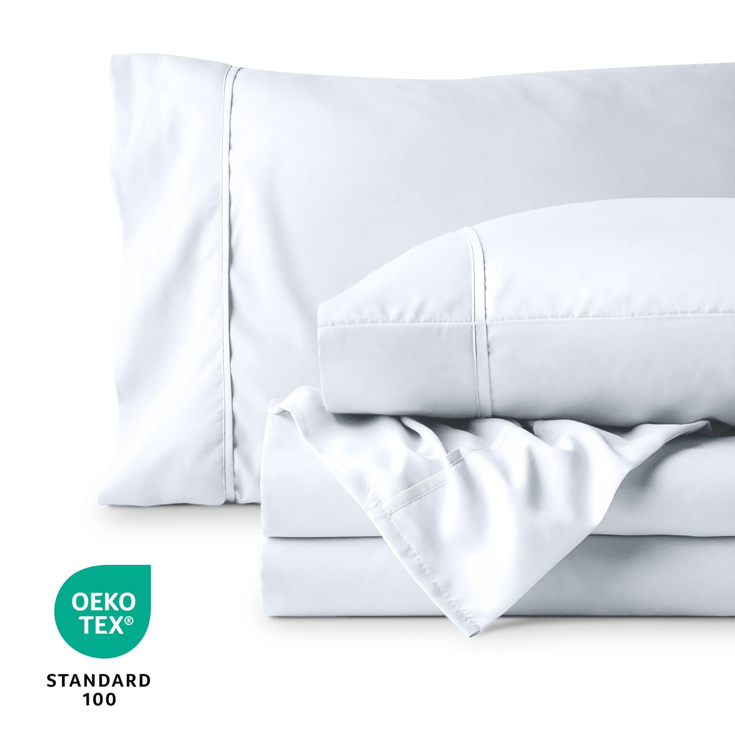 Bare Home Twin XL Sheet Set - 22" Deep Pockets - College Dorm Size - Luxury 1800 Ultra-Soft Microfiber Twin Extra Long Bed Sheets - Easy Fit - Extra Soft - 3 Piece Set - Bed Sheets (Twin XL, White)