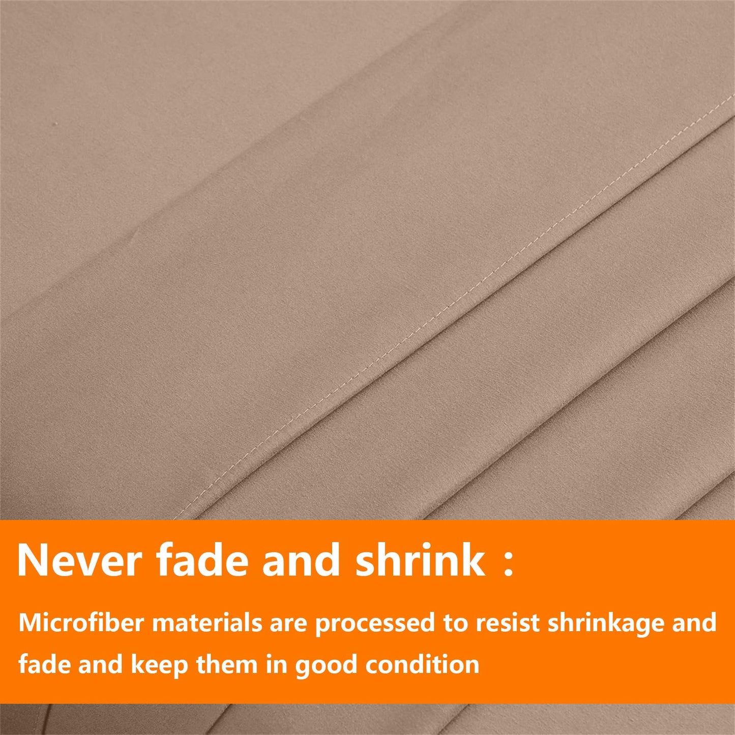 TAIMIT Beige Twin Size Comforter Set - 5 Pieces, Bed in a Bag Bedding Sets with All Season Soft Quilted Warm Fluffy Reversible Comforter,Flat Sheet,Fitted Sheet,1 Pillow Shams,1 Pillowcases