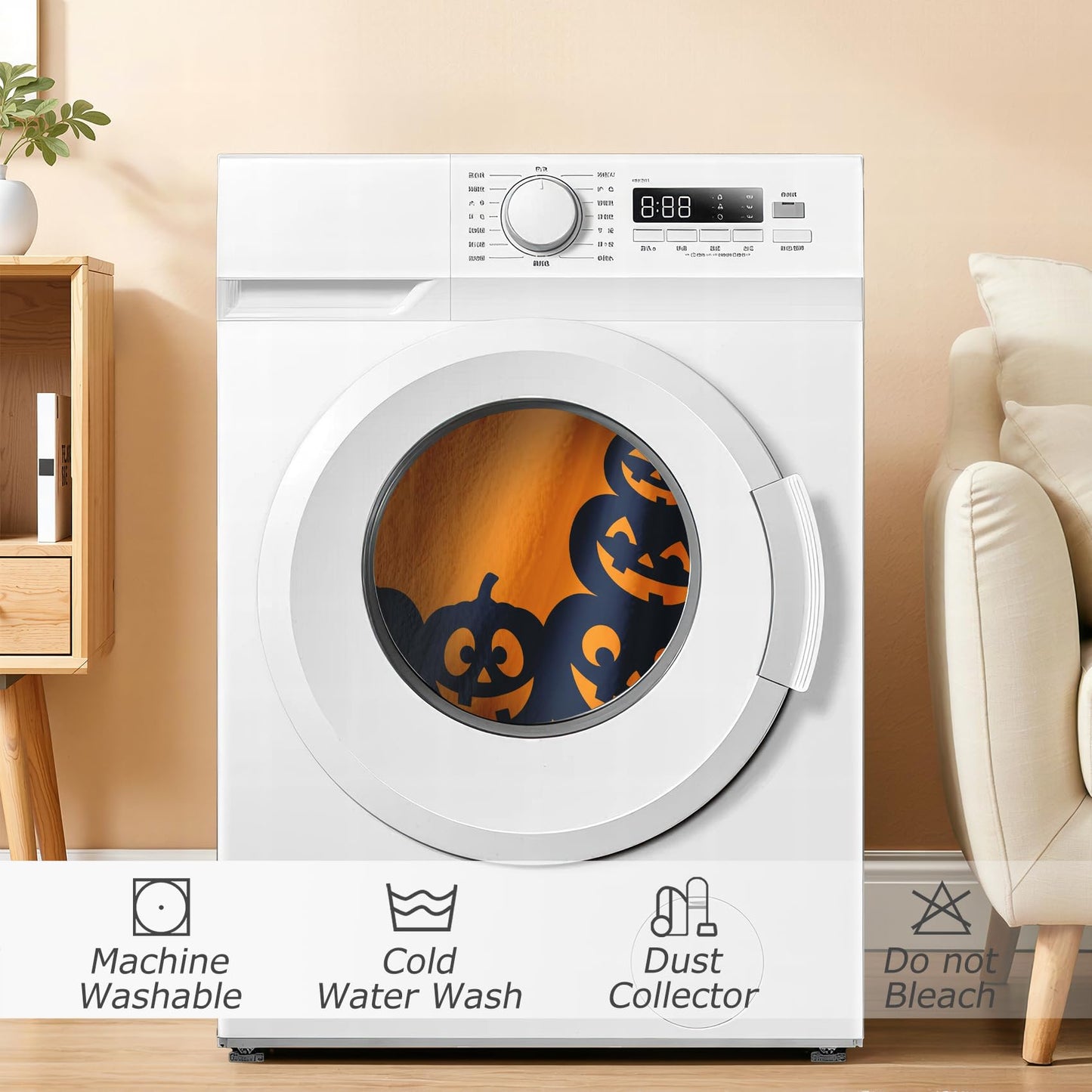 GEDAEUBA Halloween Throw Blanket Pumpkin - Spooky Jack O Lantern Fleece Blanket Throw, Soft Cozy Blankets & Throws for Couch, Bed, and Sofa, 50x60 inches