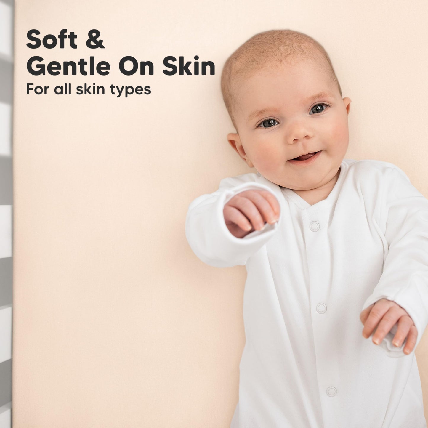 KeaBabies 2-Pack Organic Cotton Crib Sheets for Boys, Girls - 52x28 Fitted Crib Mattress Sheet Neutral, Breathable Cover for Baby Bed Set, Toddler Mattress, Soft & Cute Prints (Cameo)