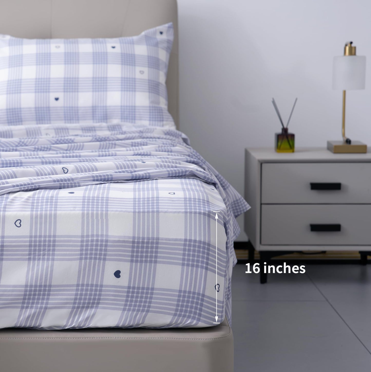 Best Season Bed Sheet Set, Twin Size, 3 Pieces