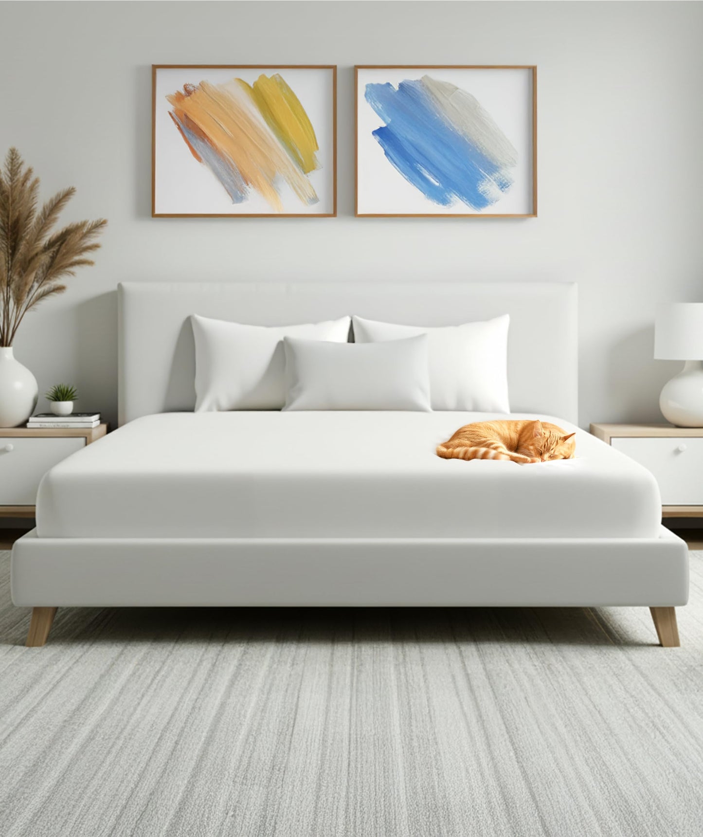 Everlasting Comfort Premium King Size Mattress Protector - Waterproof & Hypoallergenic, Noiseless Design, Washable Cover, 18" Deep Pocket, Bed Bug & Dust Mite Proof Cover for Sleep Hygiene