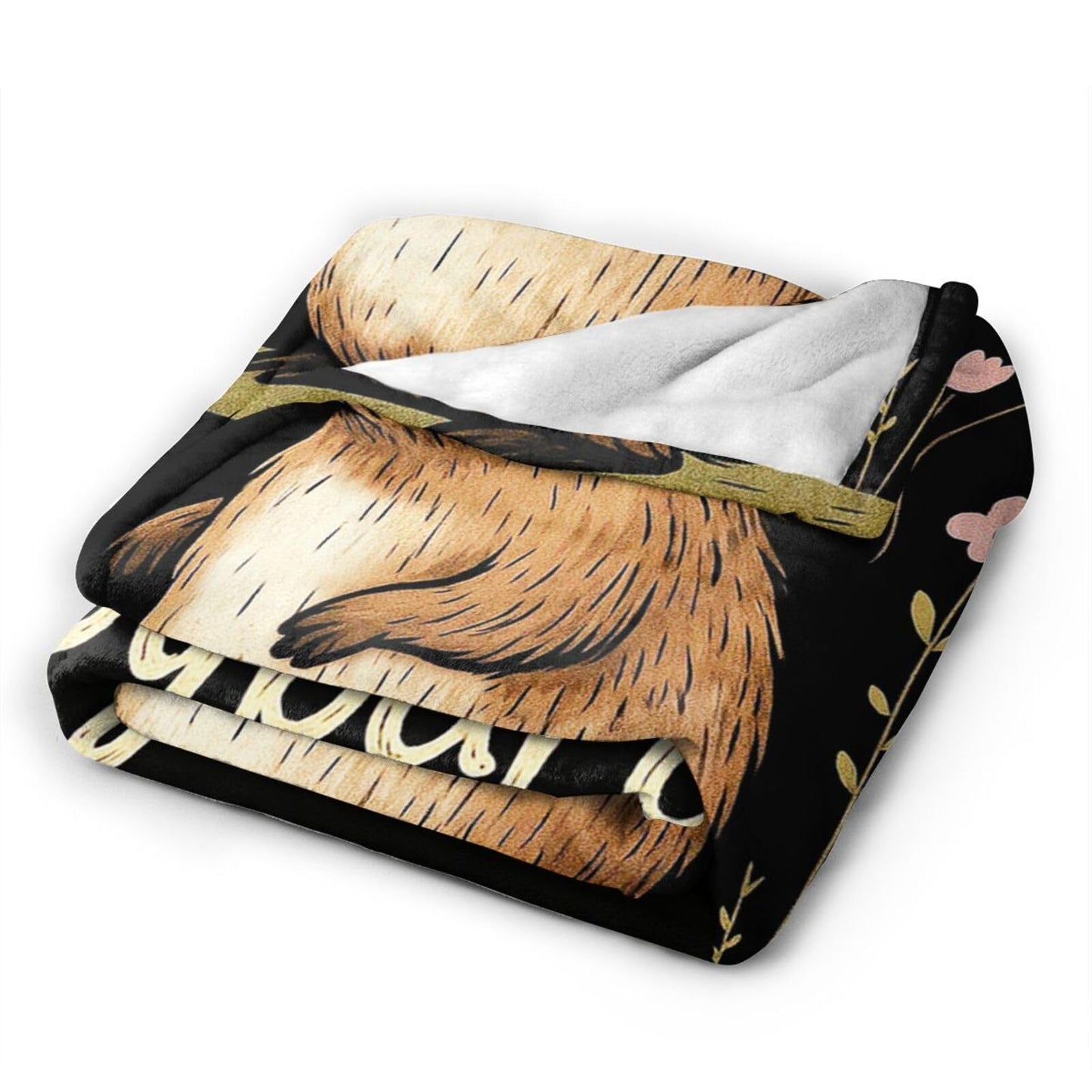 Capybara Blanket Cute Capybara Throw Blanket Soft Warm Cozy Fleece Fuzzy Plush Flannel Blankets Gifts for Girls Women Boys Kids Adults 40"X50"