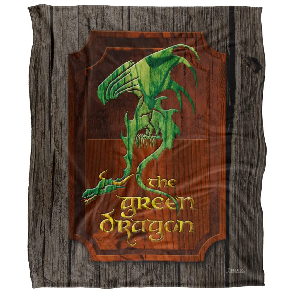 The Lord of The Rings Blanket, 50"x60" Green Dragon Inn Sign Silky Touch Super Soft Throw Blanket