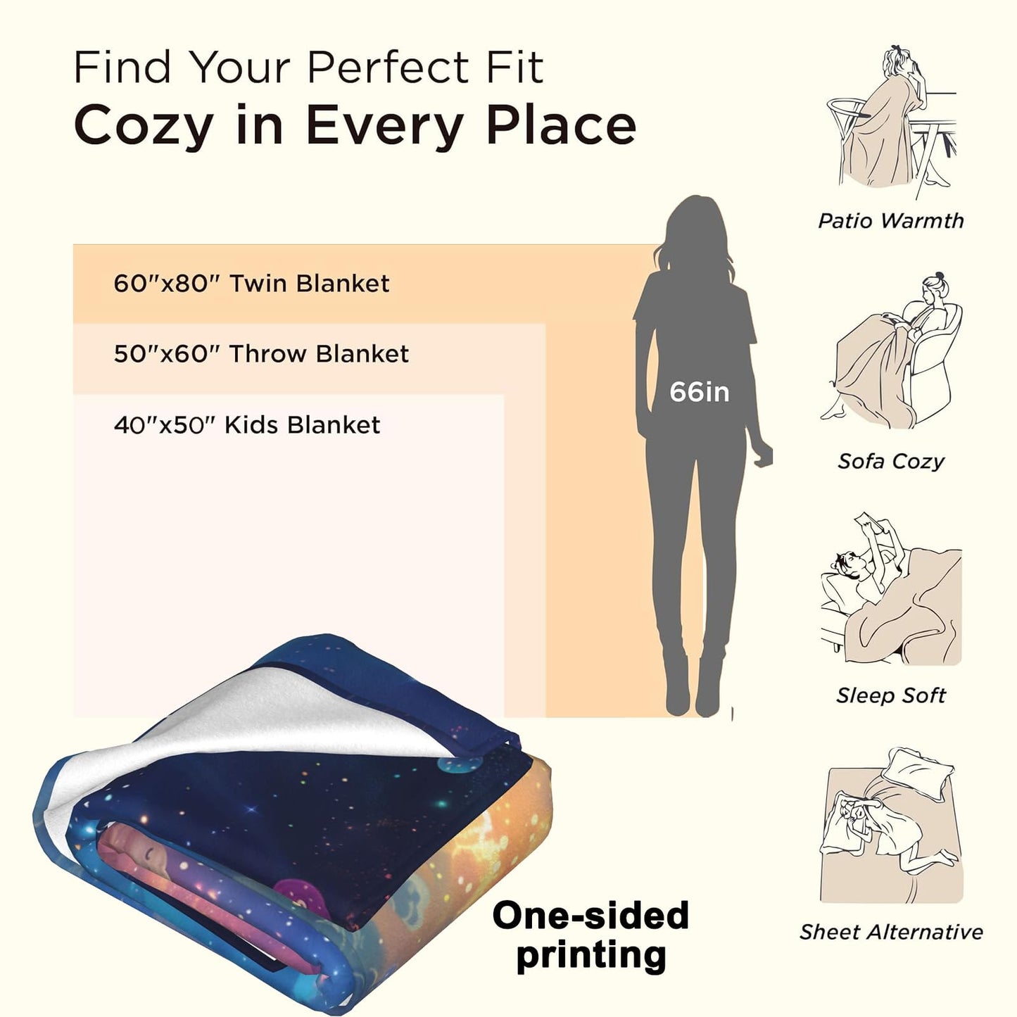 Playful Monkey Blanket Soft Lightweight Flannel Throw Blanket for Living Room Bedding Travel Home Decor Cozy 50x60 Inch Blankets Gifts for Adults Kids Women Men