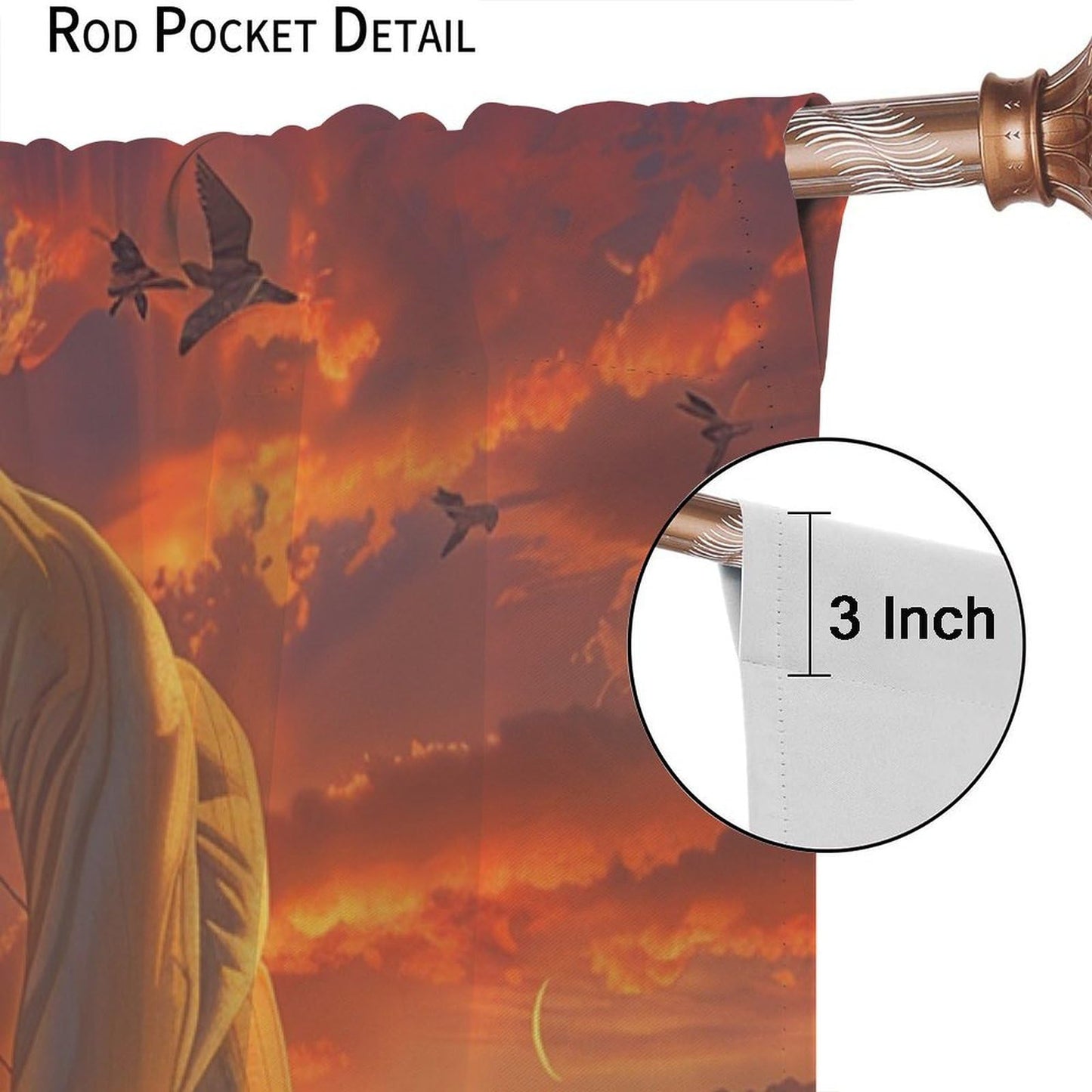TOWINSFB Fine Sailboat Ship Ocean Blackout Curtains for Living Room Bedroom, Nature Landscape Window Curtains Rod Pocket Thermal Insulated Window Drapes, 2 Panels, Each 21" W x 63" L