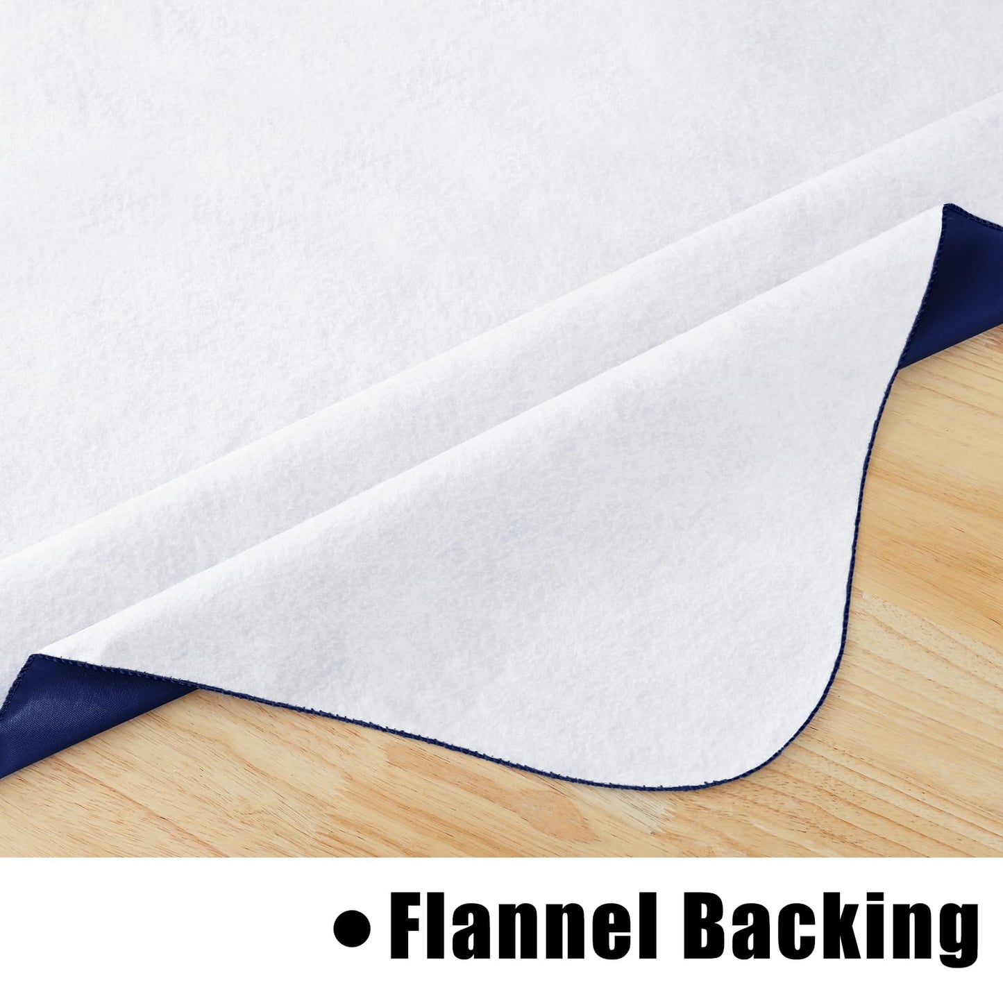 homing Square Vinyl Tablecloth, Waterproof Spillproof Plastic Flannel Backed Table Cloth, Wipe Clean Table Cover for Dining, Buffet Parties and Camping, 4th of July (Navy Blue, 54" x 54")