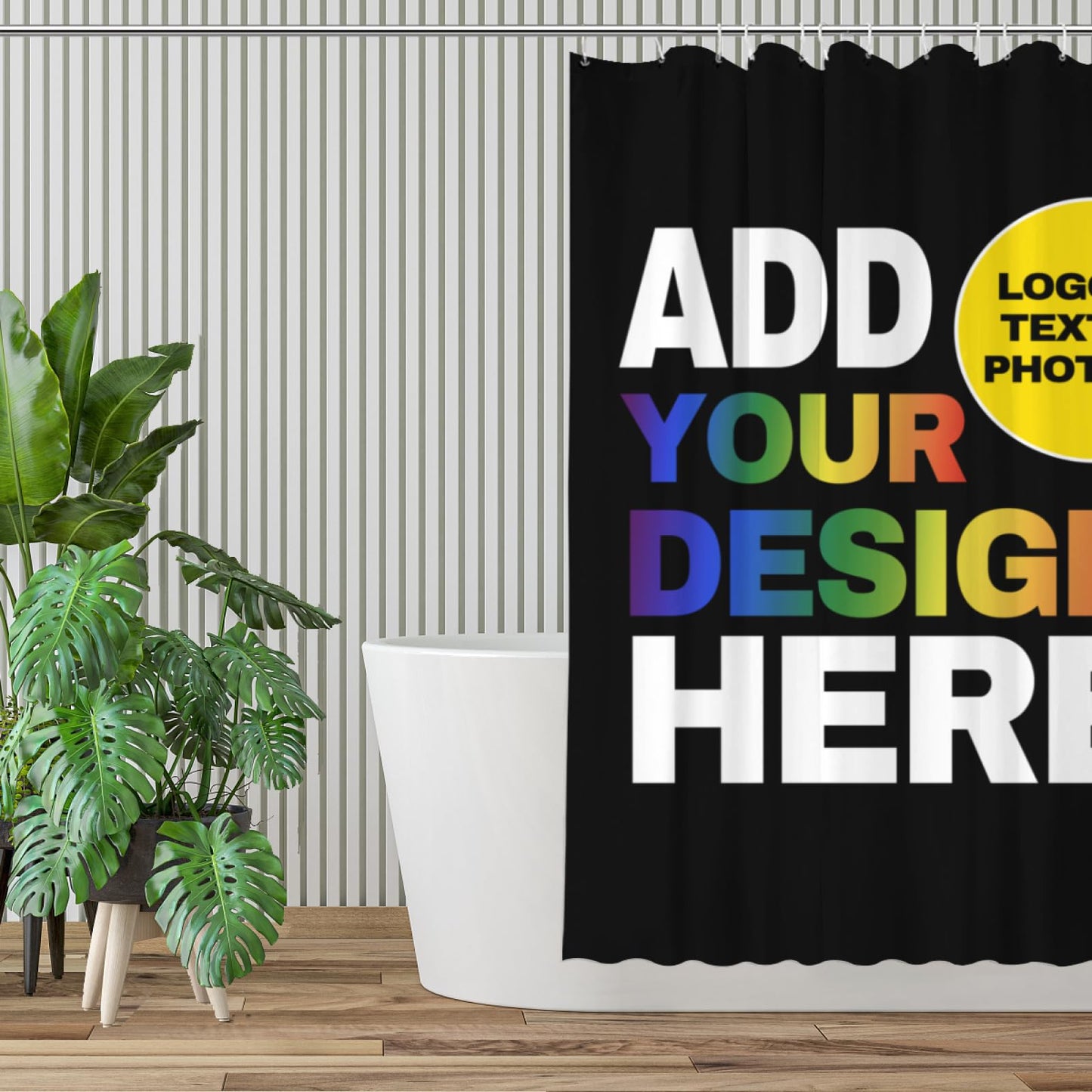 Custom Shower Curtain Design Your Own Text Logo Photo for Bathroom Personalized Shower Curtains Customized Shower Curtains Funny Personalized Gifts 60x79 inch