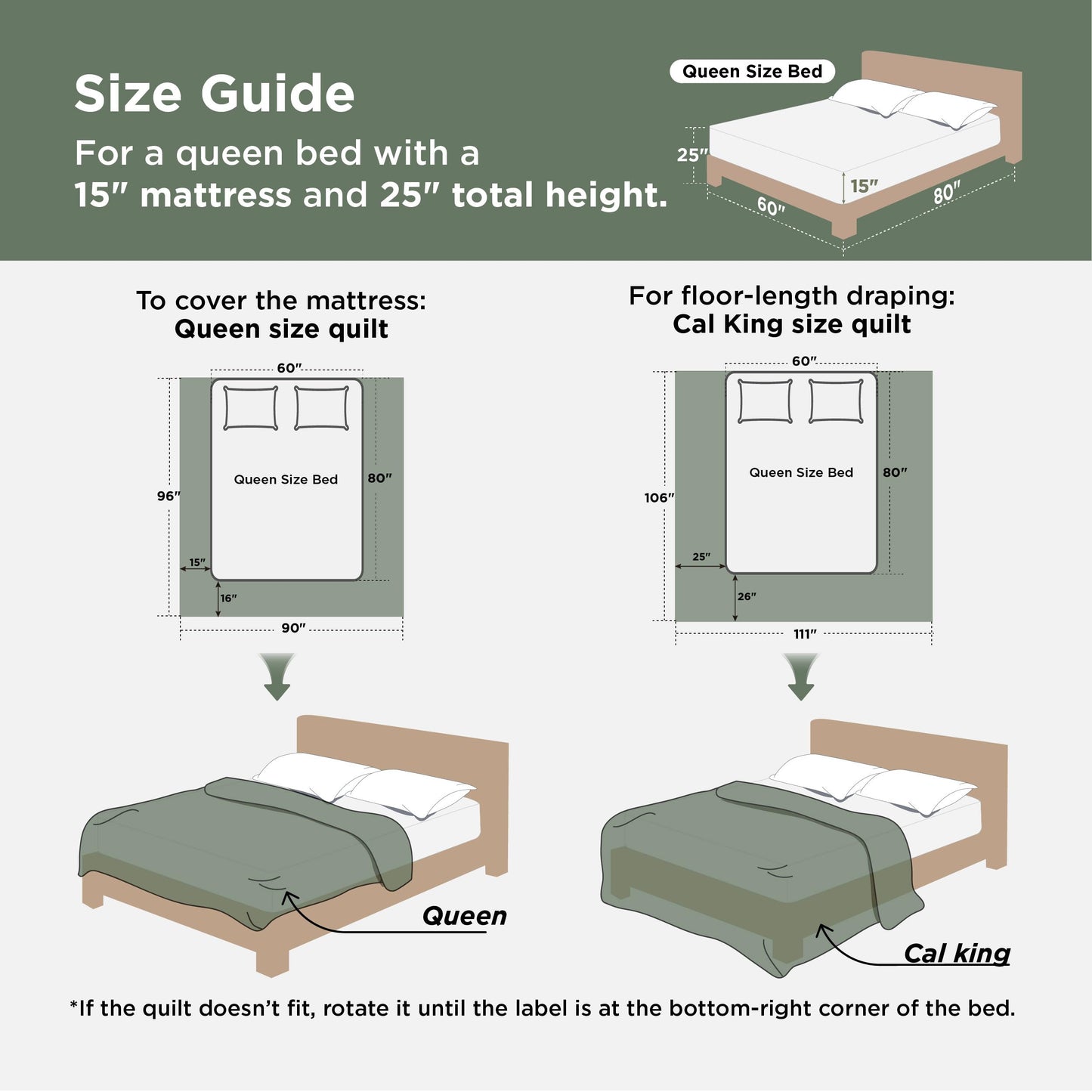 Bedsure Queen Comforter Set - 7 Pieces Floral Sage Green GentleSoft™ Bedding Sets, Queen Bed in a Bag with Botanical Flowers Winter Comforter, Sheets, Pillowcases & Shams