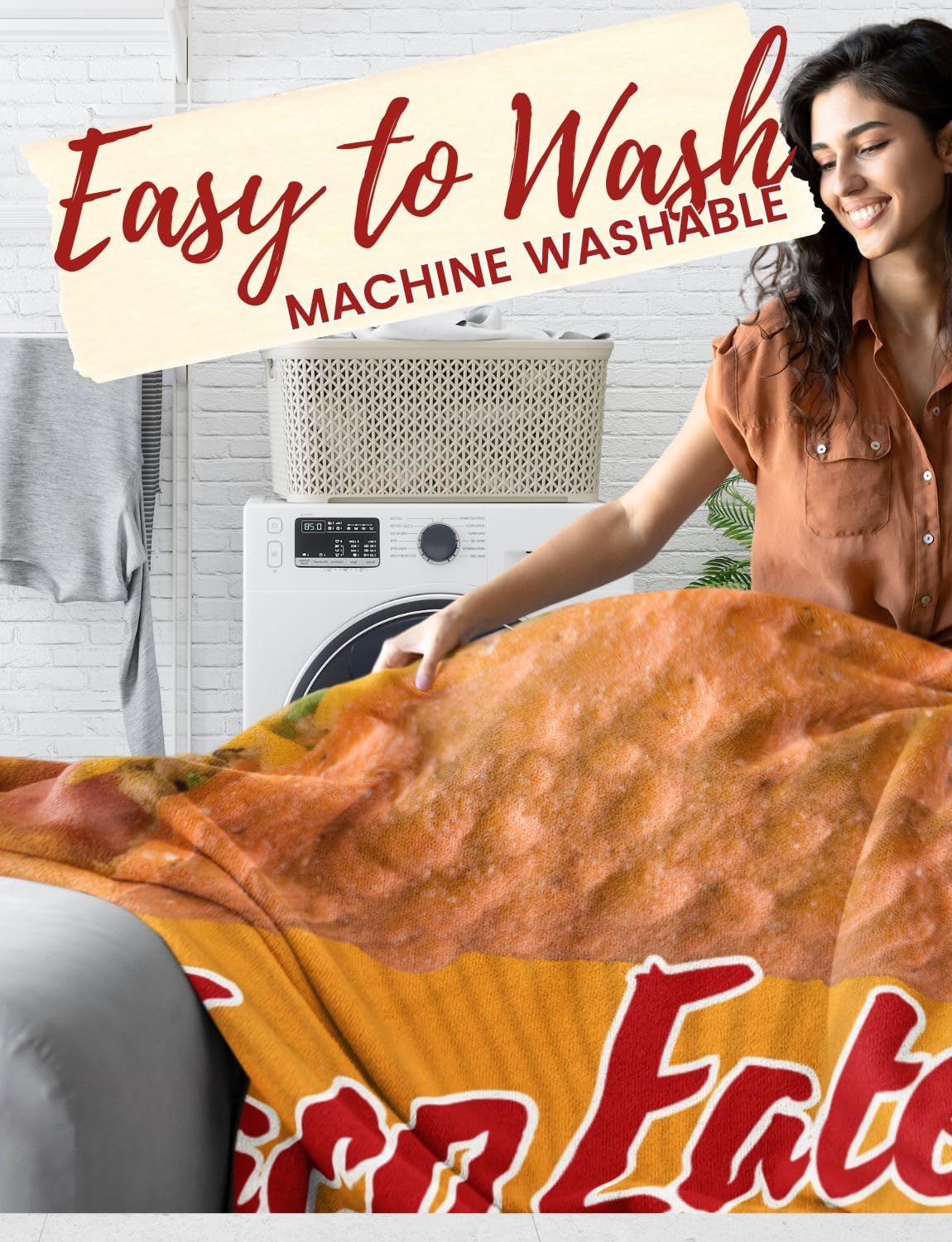 Taco Gifts for Women, Girls, Men, Mexicans, Taco Lovers, Taco Themed Blanket Throw 50x65 Inches