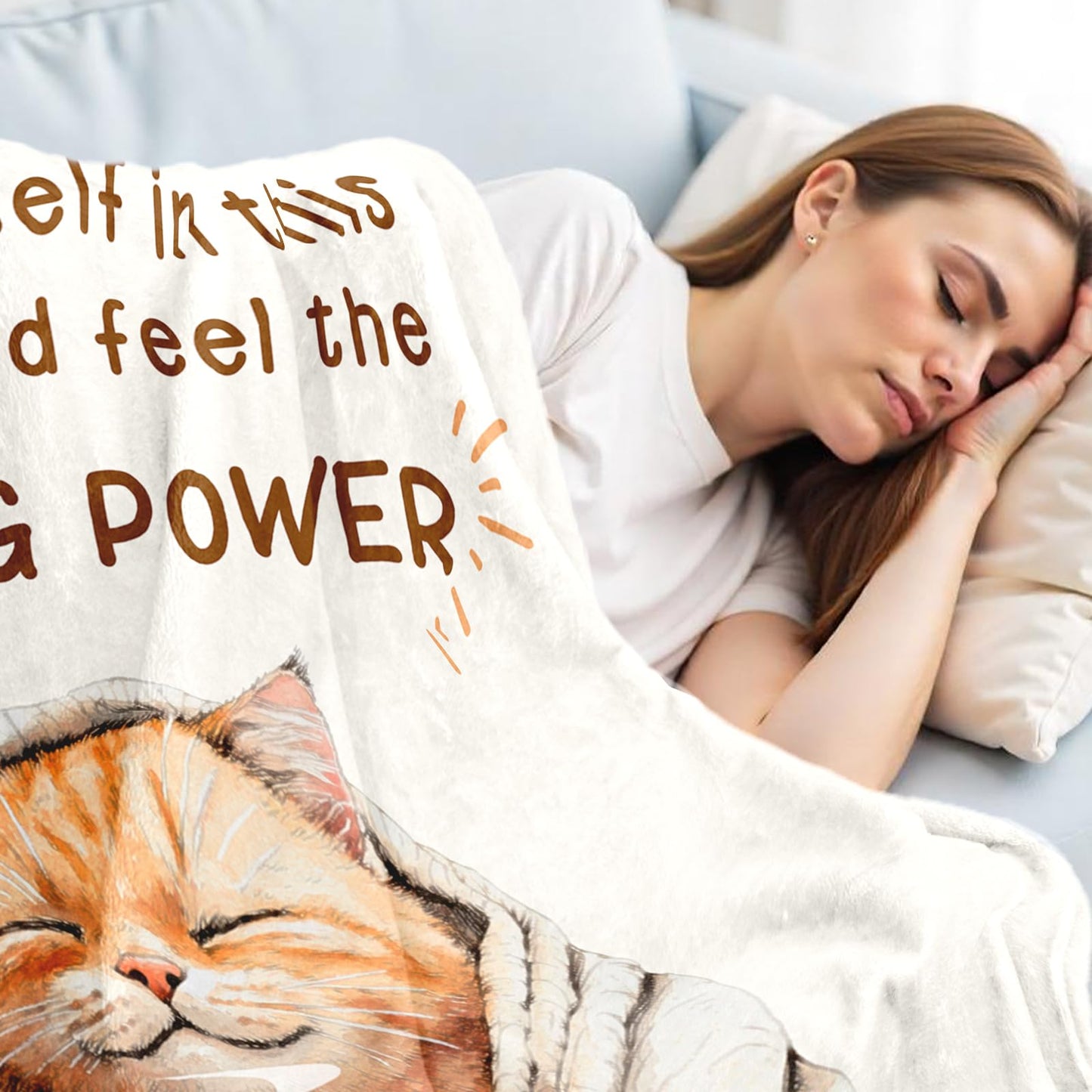 Get Well Gifts for Women Men After Surgery, Get Well Soon Gift Cancer Care Breast Cancer Gifts for Woman, Thinking of You Feel Better Gift Chemotherapy Must Haves Healing Power Blanket 60"×50"