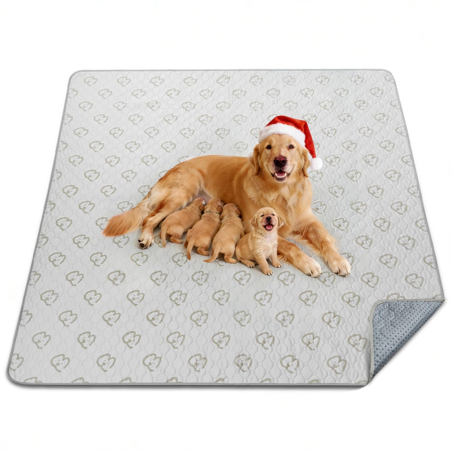 FXW Washable Pee Pads for Dogs, Puppy Pads with Super Absorbent, Specifically Designed for FXW Rollick/Homeplus 24inch 8 Panels Dog Playpen, 63" Square, Khaki, 1 Pack