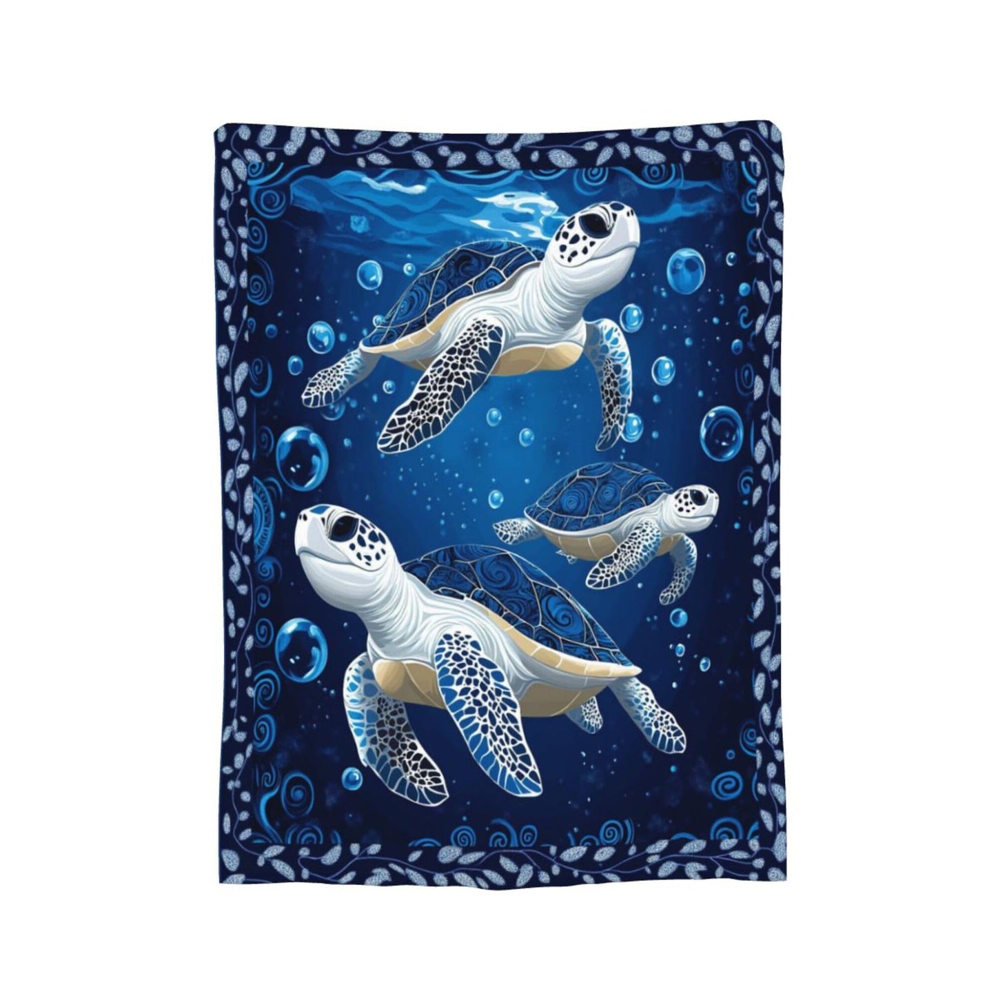 Sea Turtle Blanket Sea Turtle Fleece Throw Blanket Super Soft Fuzzy Plush Cozy Warm Stuffed Bedding Stuffed Blankets Gift for Boys Girls Men Women Kids & Adult 50"X40"
