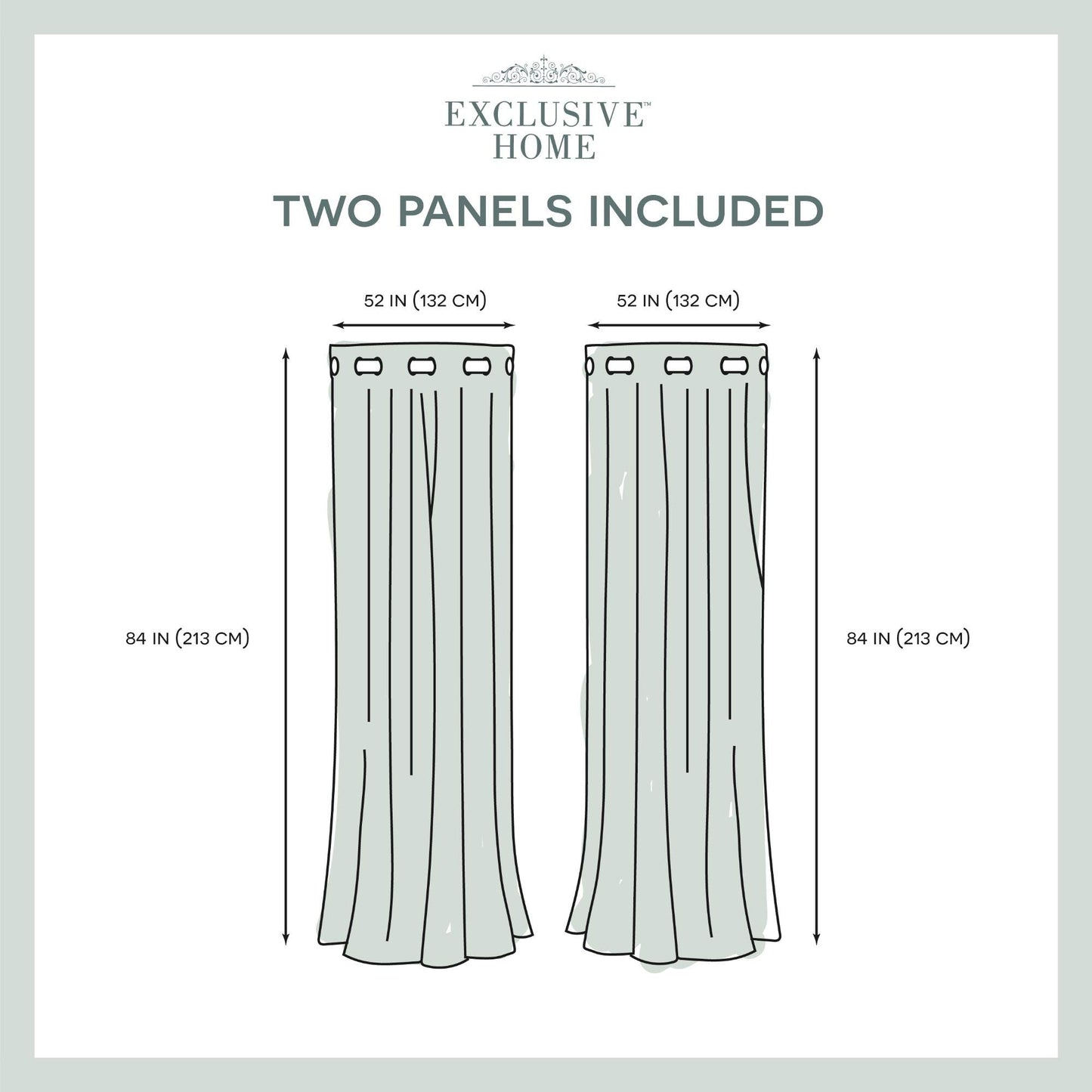 TOWN & COUNTRY LUXE Talia Double Layer Indoor Curtains, Sheer and Room Darkening Blackout, Grommet Top, Energy Efficient, 2-Pack Set, 52"x84", Rose Blush