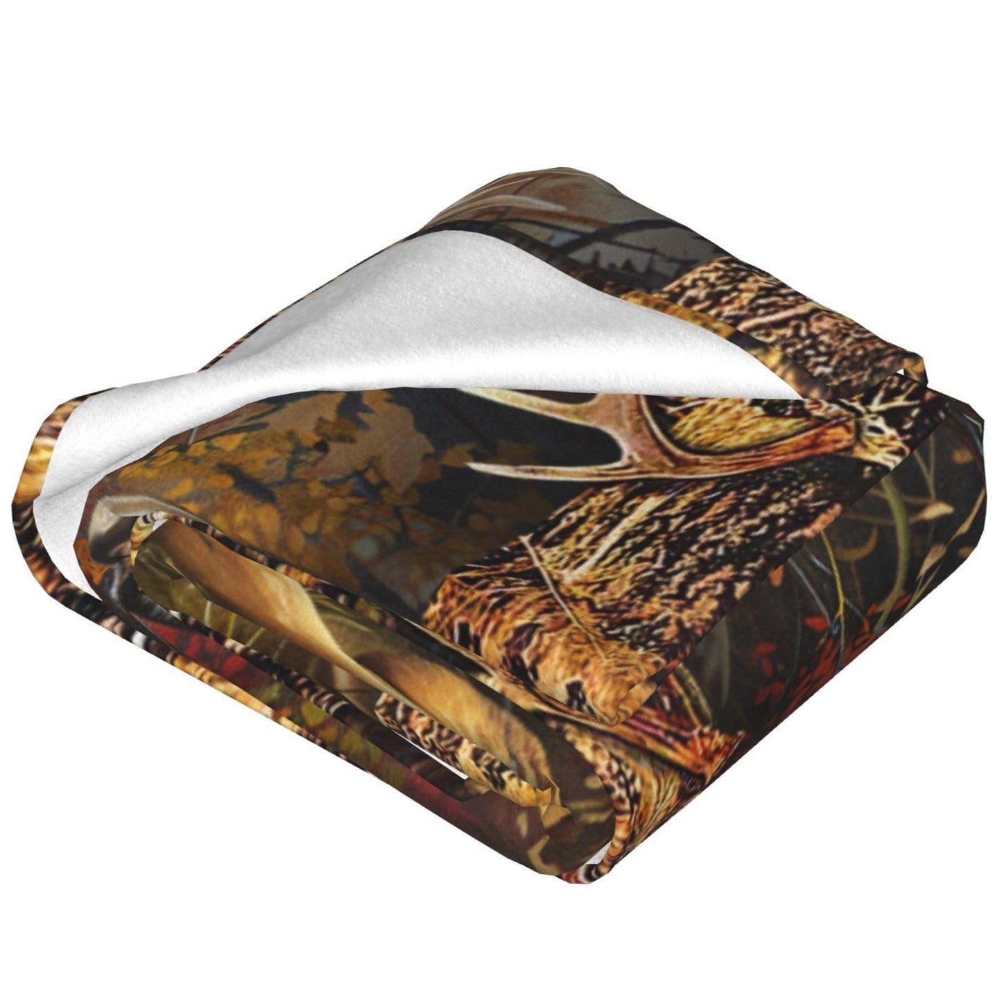 Deer Blanket Country elk Decor Throw Blanket Gifts for Girls Boys Deer Lover Winter Couch Bedding Super Warm Soft Plush Lightweight Fleece Flannel Bed Blanket for Kids Adults Men Women 50"X40"