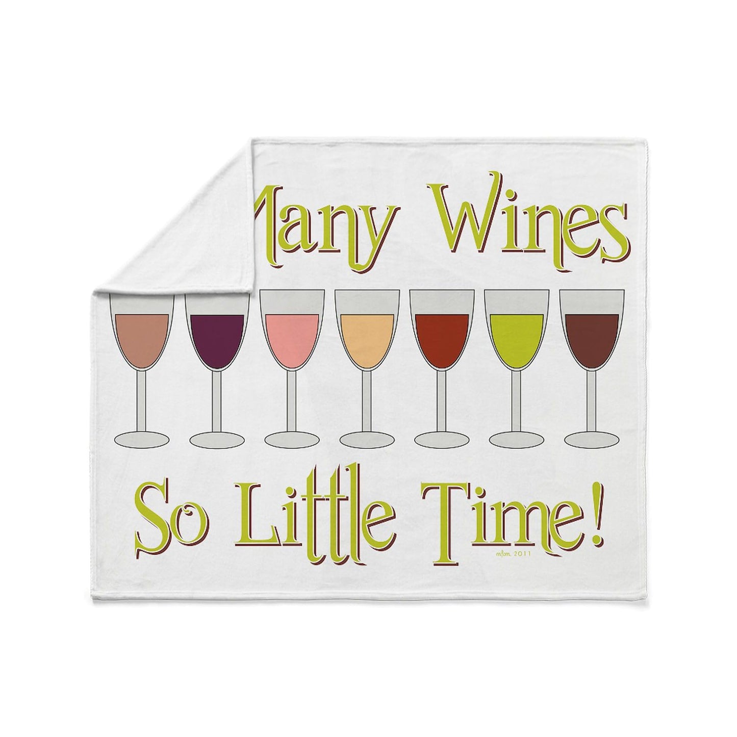 CafePress SO Many Wines... Throw Blanket Super Soft Fleece Plush Throw Blanket, 60"x50"
