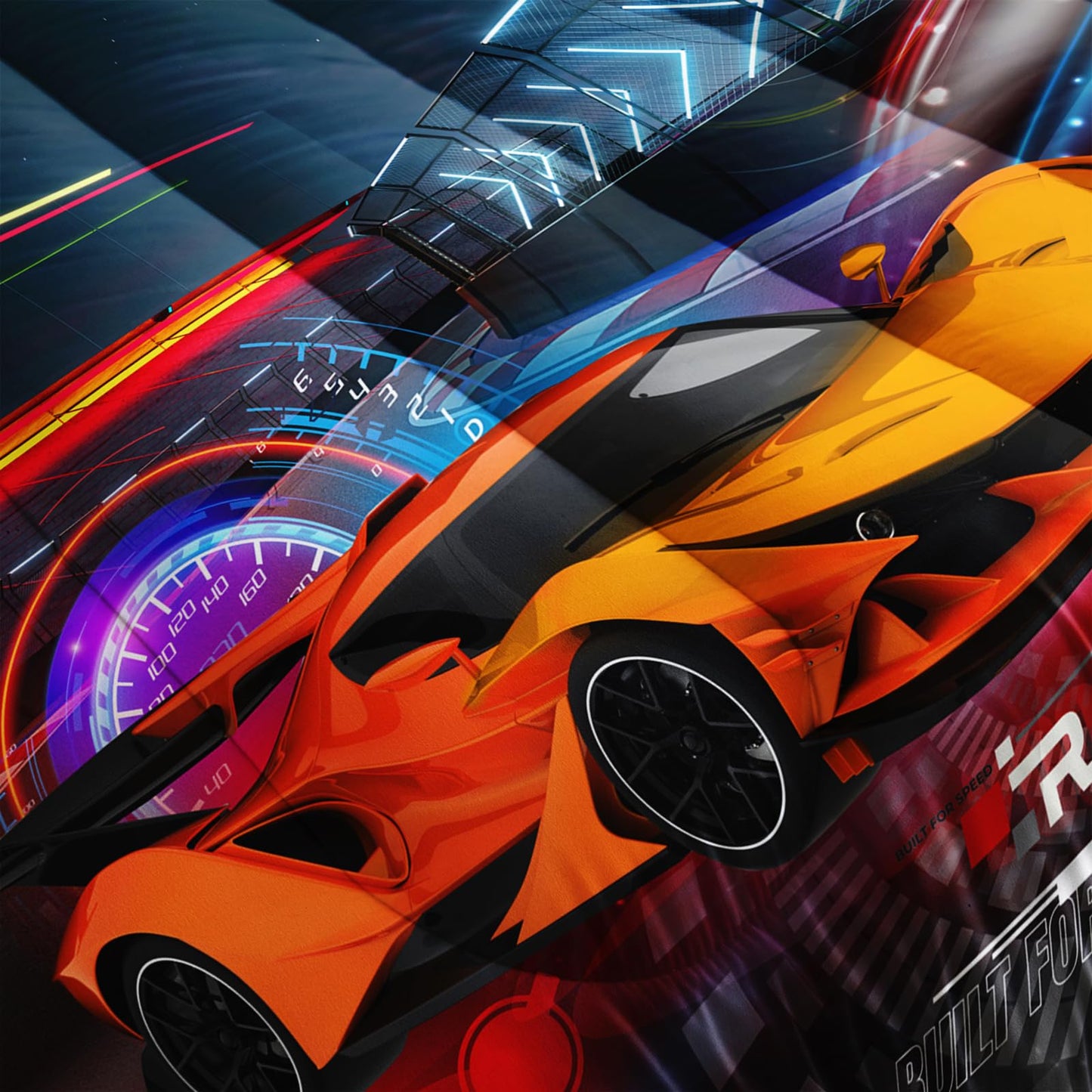 Nttopship Racing Cars Comforter Sets King Size,Bedding Sets 3PCS for Kids,Sports Car Theme Bedding Sets All Season 1 Comforter and 2 Pillowcases