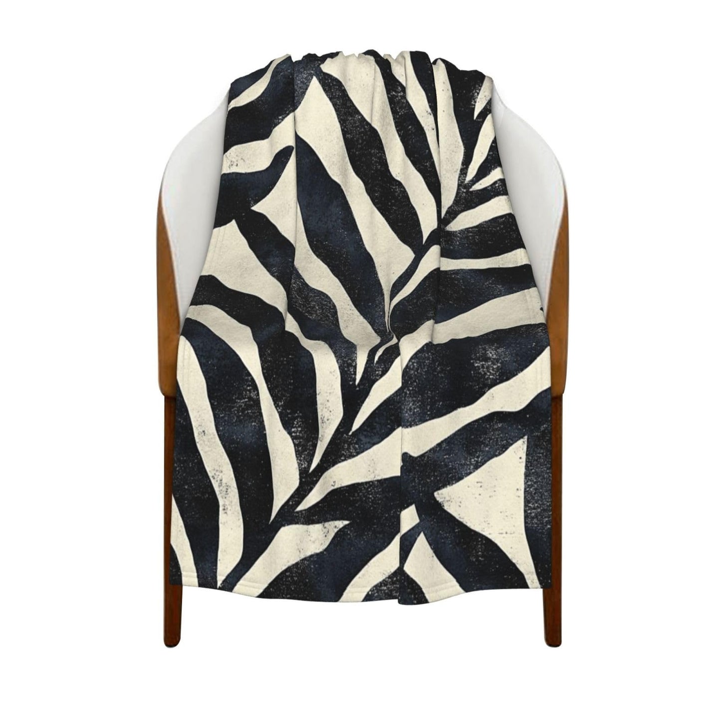 Cafemira Zebra Stripes Flannel Throw Blanket,Fleece Blankets for Room,Couch,Dorm,Camping,All Seasons,Lightweight & Comfortable,Easy to fold,Warm durables,Ideal for Bedroom or Dorm,40x30 Inch