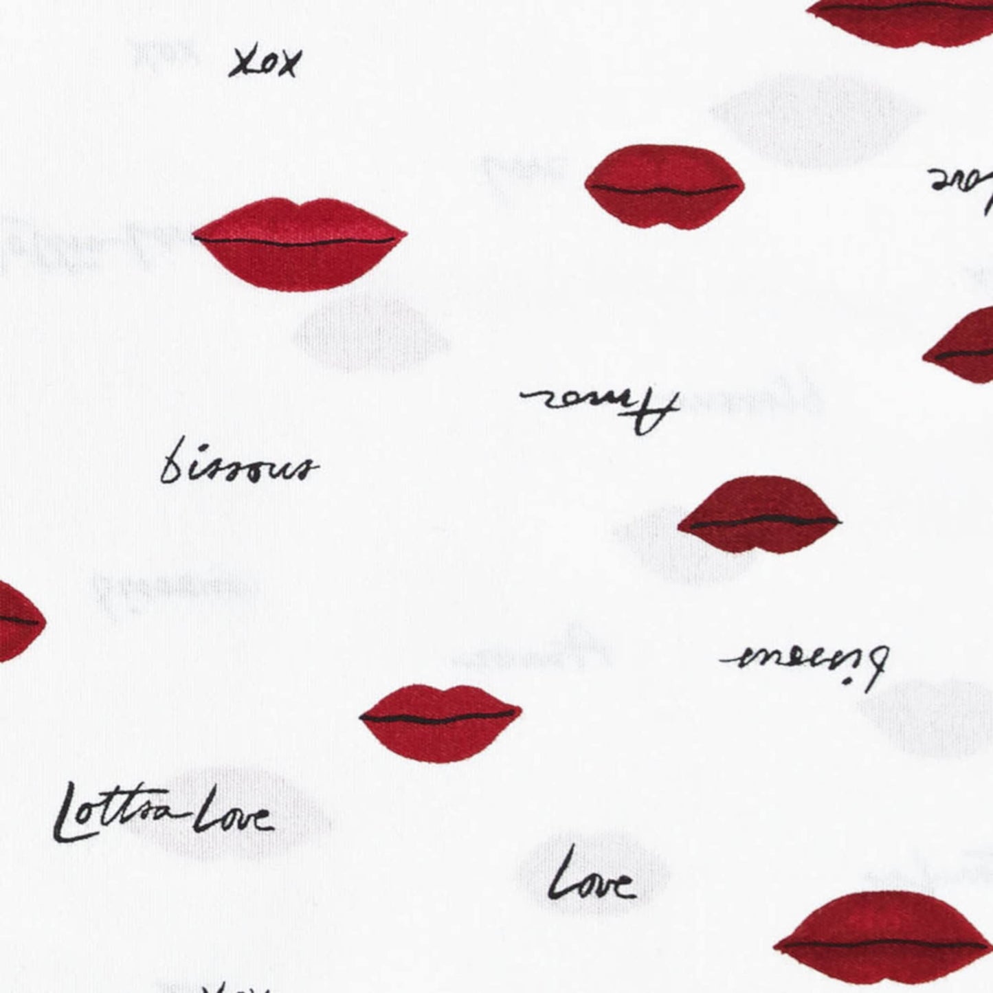 Betsey Johnson - Queen Bed Sheets, Soft & Lightweight Bedding, Fade & Wrinkle Resistant (Love Lips, Queen)