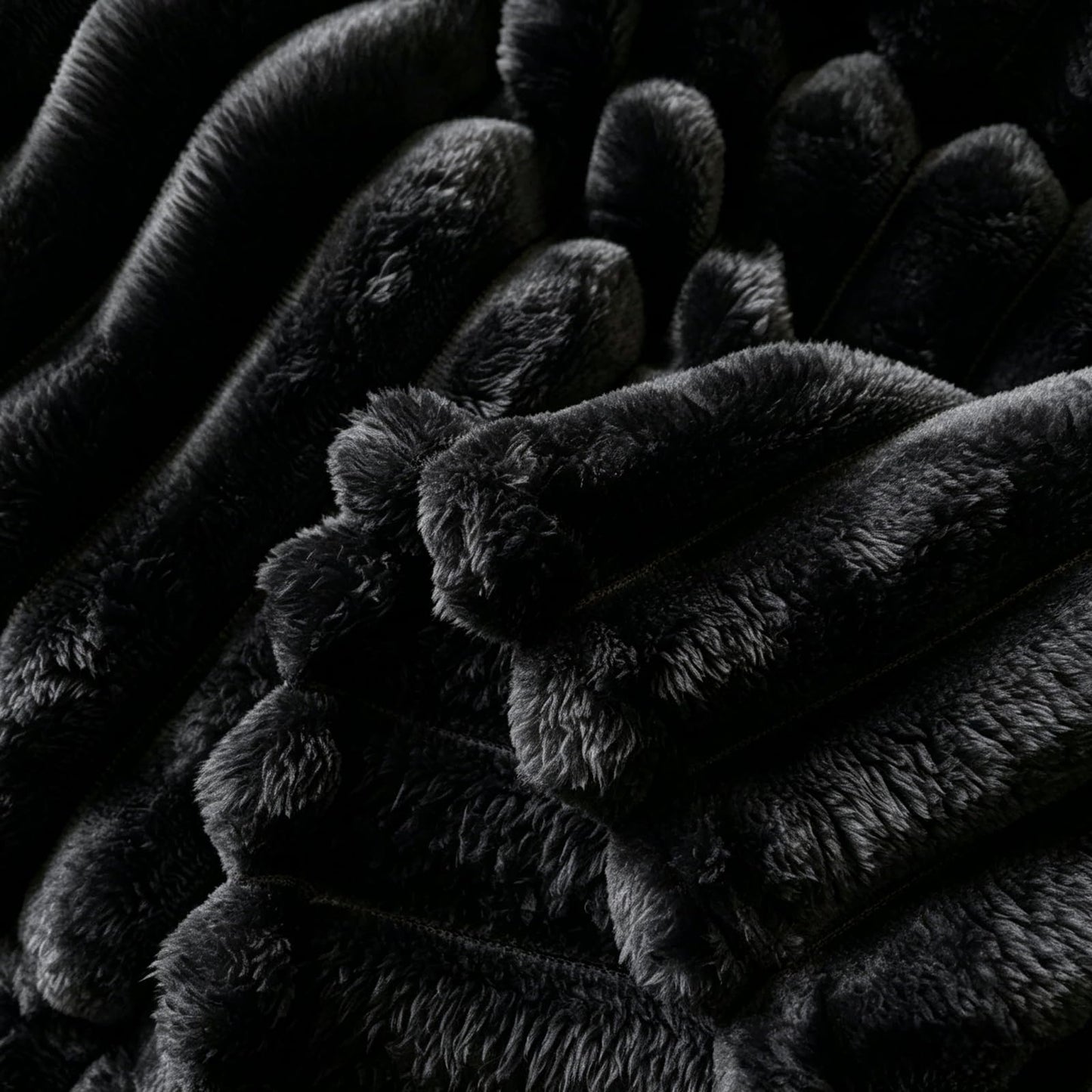 KINET Dark Gray Throw blanketsuitable for use as a Throw, Bed Cover, Sofa Blanket, or Camping Blanket, Perfect for the Office, Sofa, Bed, or Outdoor Camping (1, Black, Full(80inx90in))