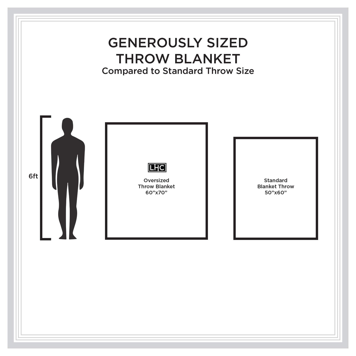 Lavish Home Velvet Throw – Oversized Microfiber Velvet Solid Polyester Throw Blanket – Breathable and Machine Washable in Stone Grey