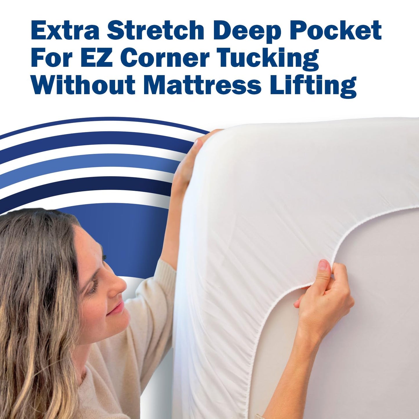 CleanRest Waterproof Mattress Fitted Sheet Protector, Ultimate Defense Against Spills and Wear, MicronOne Allergen Barrier, Breathable, Chemical-Free, Fits Mattress Depths 12" to 21" (California King)