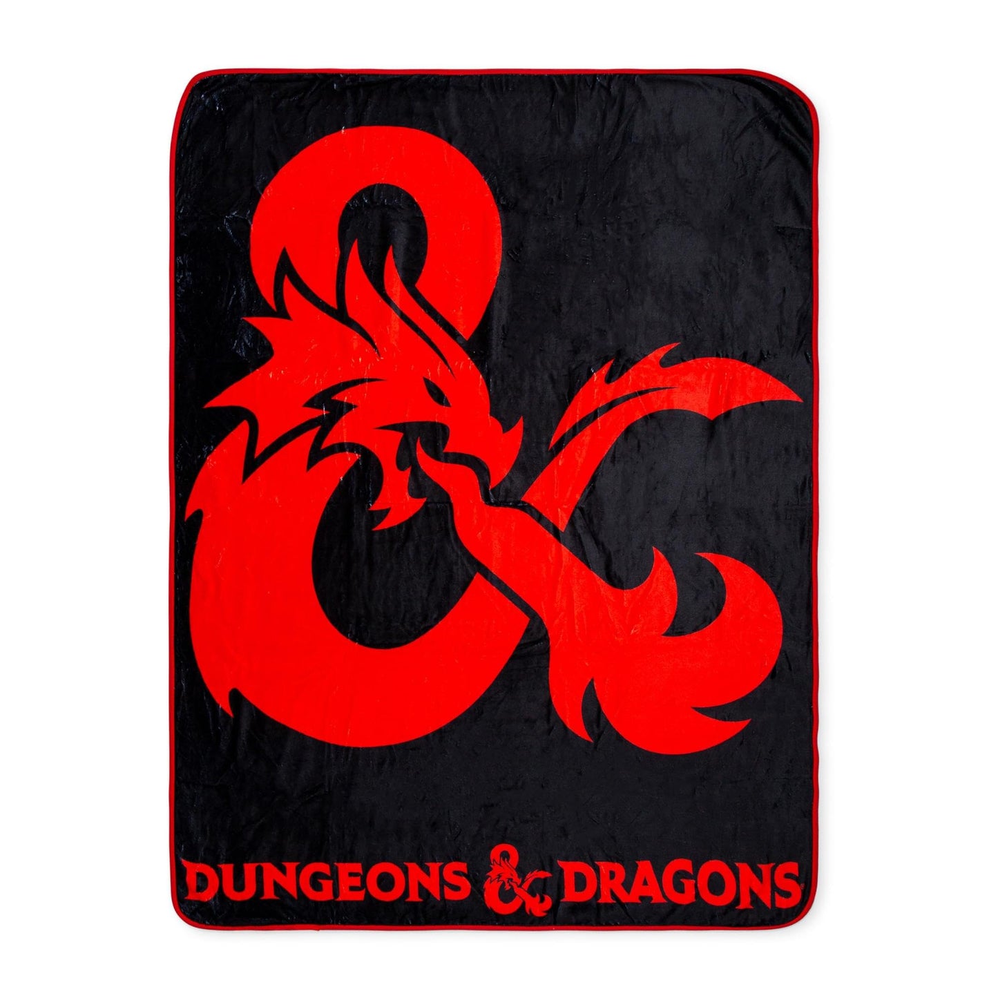 Dungeons & Dragons Logo Fleece Throw Blanket | Soft Polyester Cover for Sofa, Bed | 45 x 60 Inches
