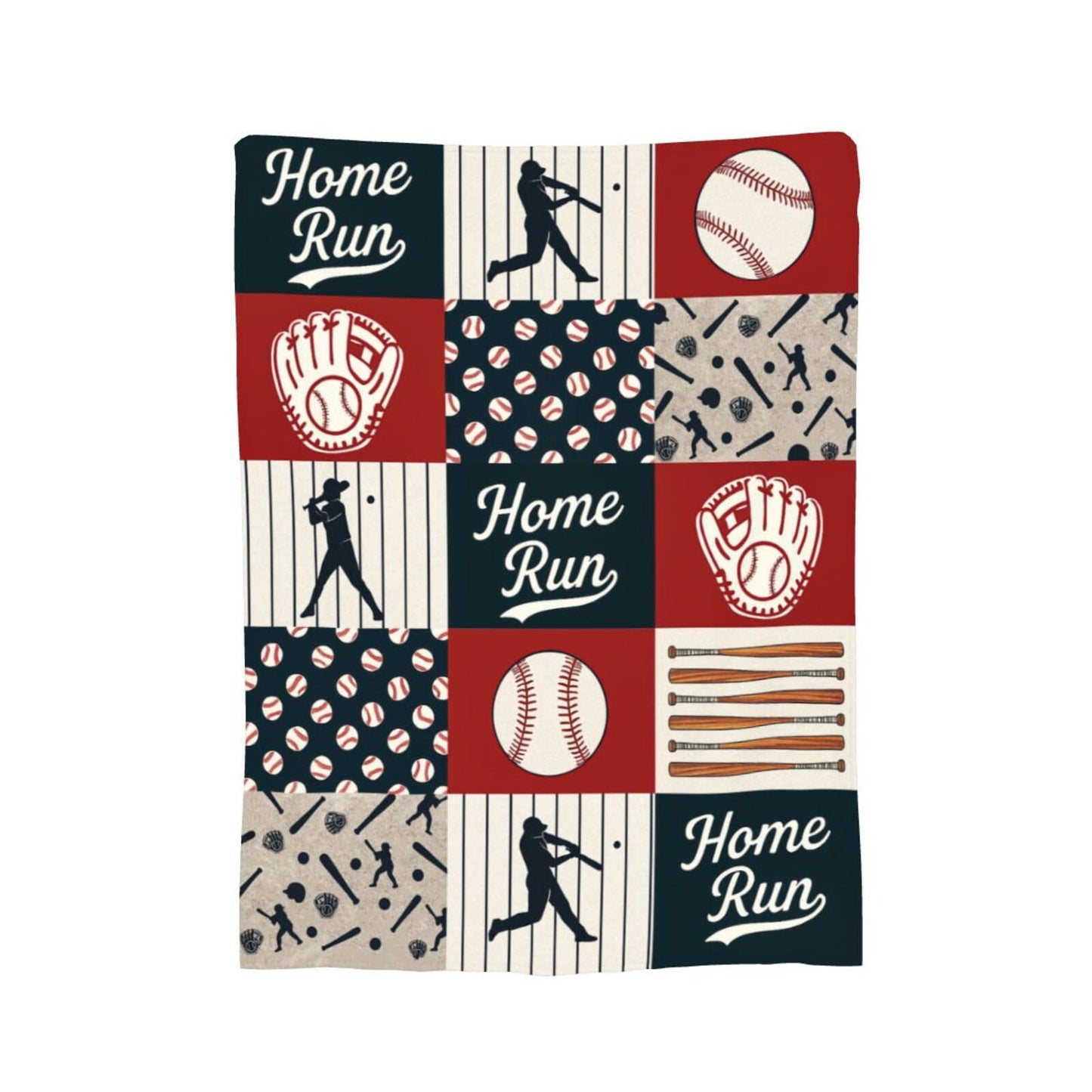 Baseball Blanket Super Soft Warm Fluffy Fleece Flannel Ball Sports Throw Blanket Cozy Fuzzy Plush Stuff Home Run Bedding Blankets Gifts for Teens Boys Kids Women Girls Adults 50"X40"