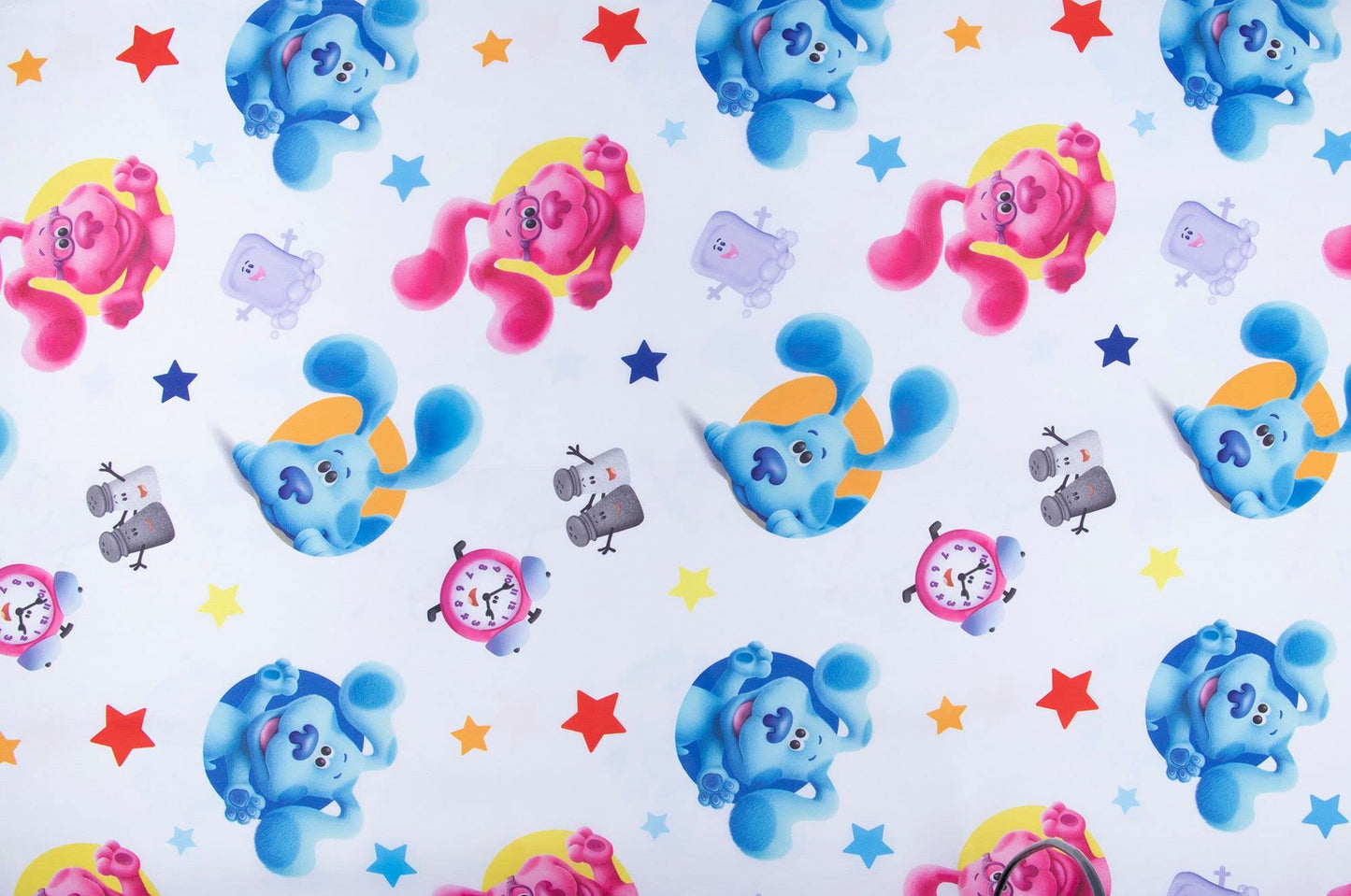 Blue's Clues 4 Piece Toddler Bedding Set - Includes Comforter, Fitted Sheet, Top Sheet, and Pillow Case - Blue's Clues Character Design for Toddler Bed