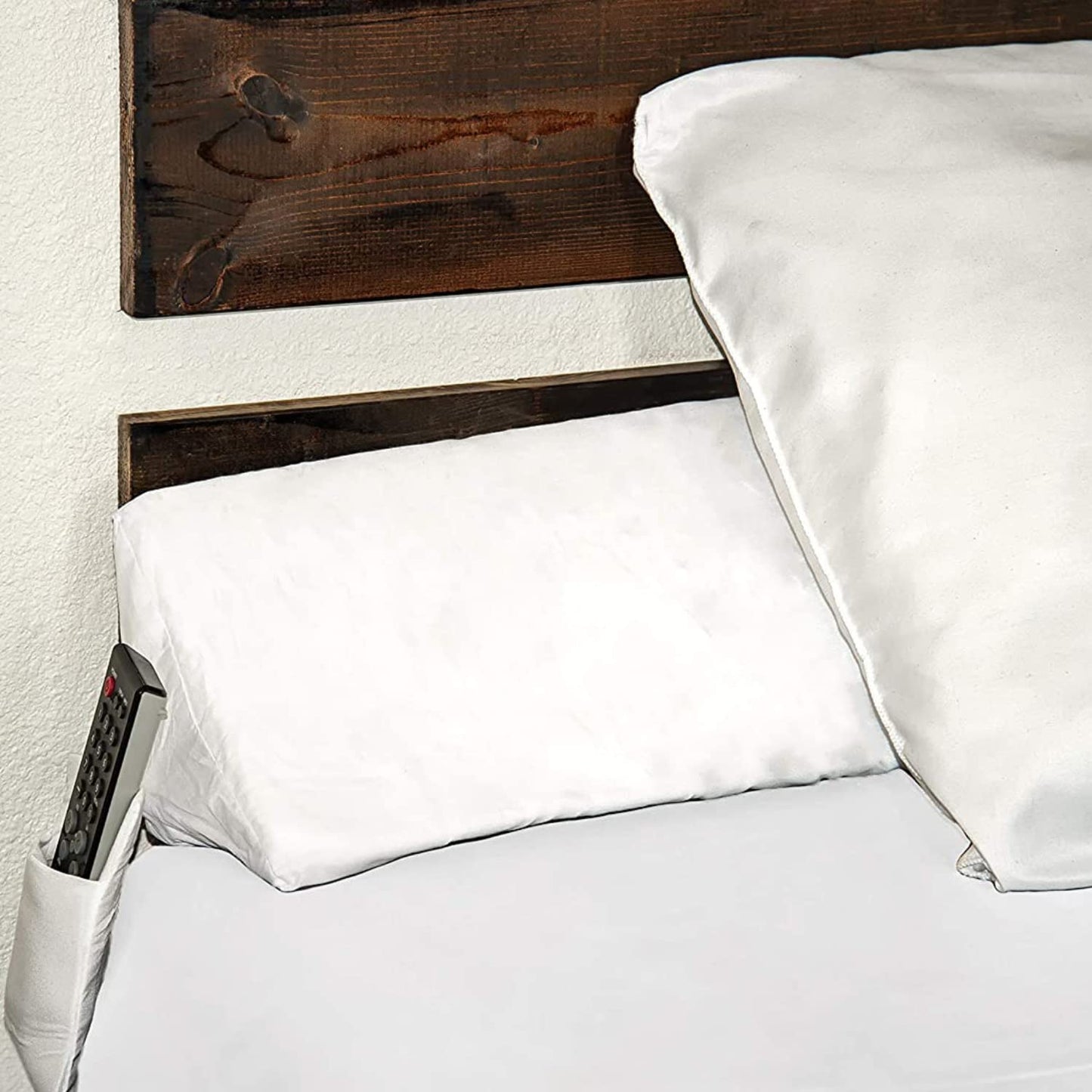 SnugStop The Original Bed Wedge | Gap Filler Between Your Headboard and Mattress | Triangle Pillow Wedge | Bed Filler Wedge | Gap Headboard Filler | Gap Bed Stoppers | Don't Lose Your Pillow(Full)