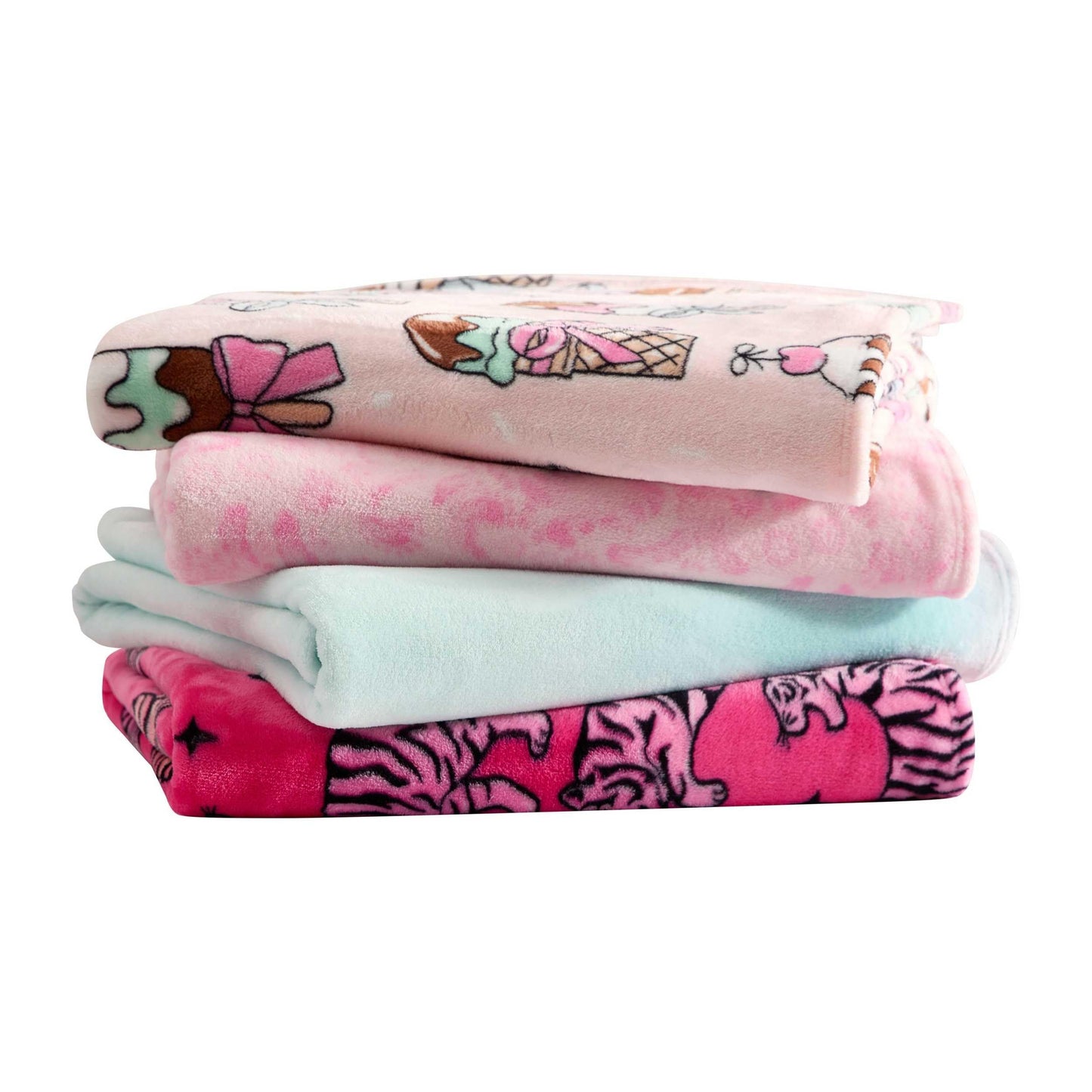 Betsey Johnson - Blanket, Buttery-Soft Throw Blanket for Couch or Bed, Boldly Plush & Oversized Bedding (Retro Daisy Toss Purple, 50" x 70")