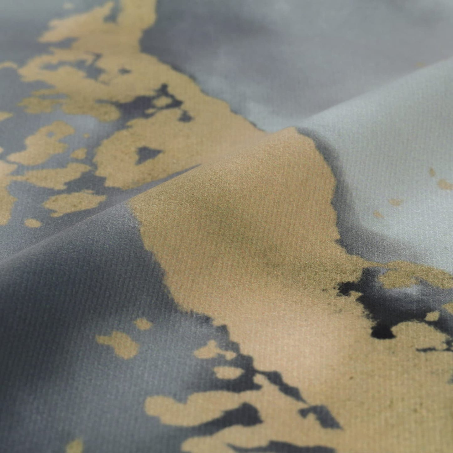 Bonhause Grey Gold Black Marble Pillow Covers 18x18 Set of 4 Abstract Art Modern Decorative Throw Pillow Cases Soft Velvet for Couch Car Bedroom Home Decor