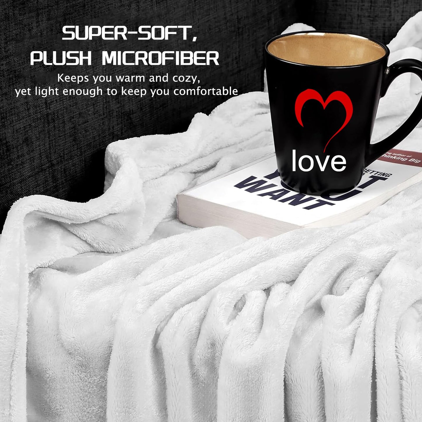 Tennis Rrackets and Hearts Blanket Gifts for Women Girls Soft Warm Lightweight Cozy Plush Sport Game Throw Blankets for Bedroom Living Room Sofa Home Decor 60"x50"
