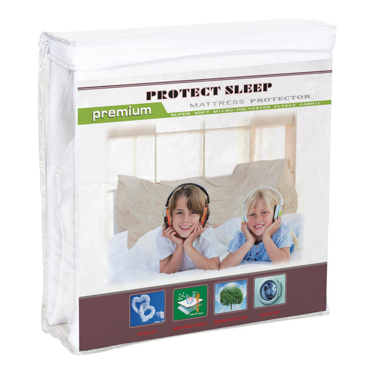 Spinal Sleep, Ultra Soft-Premium Zippered Mattress Protector Cover, Water Proof, Breathable and noiseless, Fits Mattress 10 to 14-Inch, Queen, White