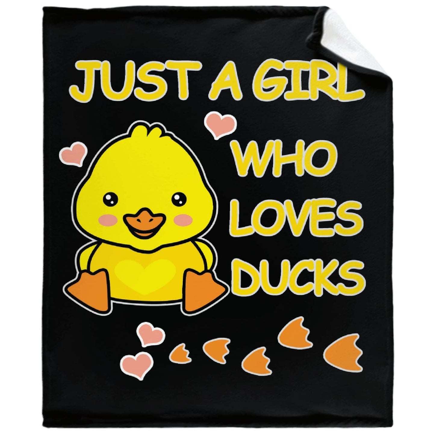 Darani Just A Girl Who Loves Ducks Lightweight Super Soft Cozy Throw Blanket Warm and Lightweight Soft Flannel Blankets 50x40 Small for Kid Bed Blanket