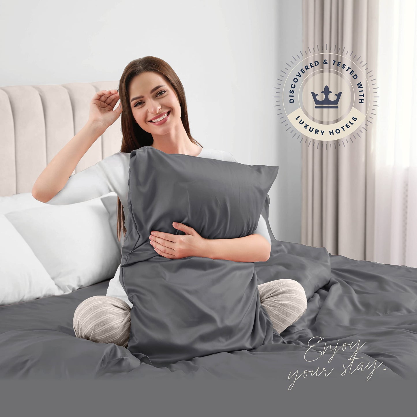 BELADOR Silky Soft Cali King Sheet Set -Luxury 6 Piece Bed Sheets for California King Size Bed, Secure-Fit Deep Pocket Sheets with Elastic, Breathable Hotel Sheets & Pillowcase Set, Wrinkle Free