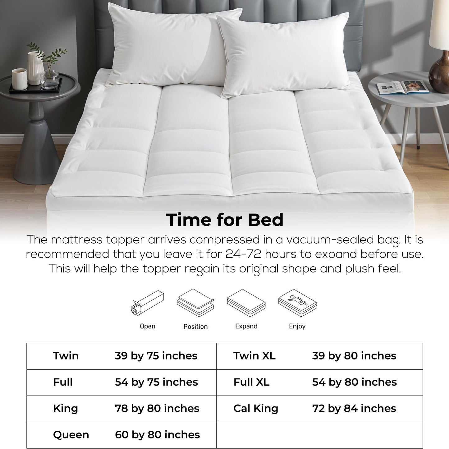 Extra Thick Cooling Mattress Topper – Pain-Reducing Mattress Pad, Soft Quilted Protector, Overfilled Down Alternative, Plush Pillow Top, Queen Mattress Size with Deep Pocket Fits 8–21 Inches