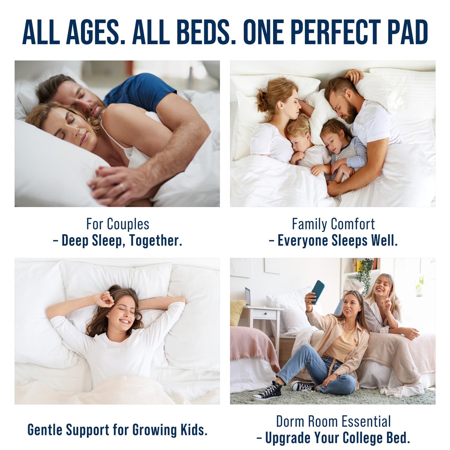 OLANLY California King Quilted Fitted Mattress Pad, Elastic Fitted Mattress Topper, Cooling Soft Mattress Cover Stretches up to 21 Inches Deep, Machine Washable Mattress Protector (72x84 inch, White)