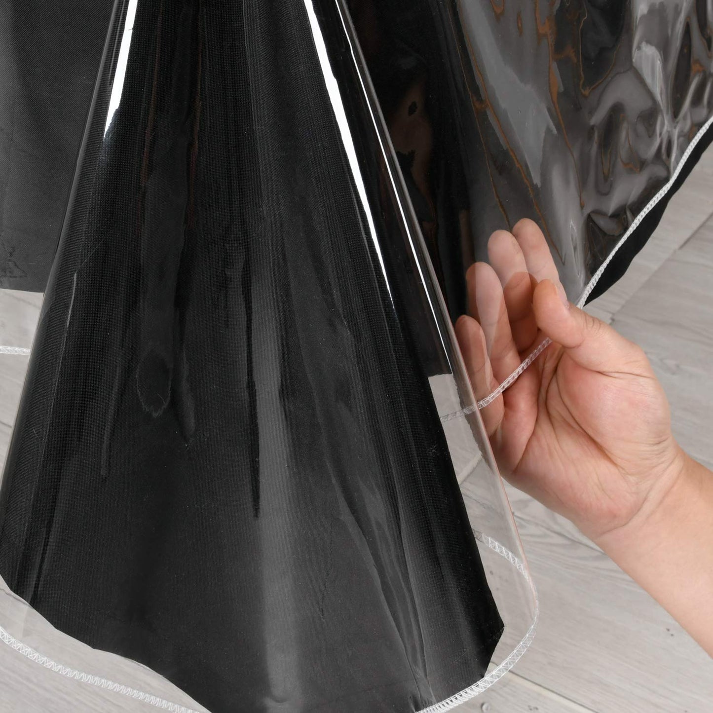Hiasan Clear Plastic Tablecloth Square - 100% Waterproof Oilproof Stain Resistant Wipeable Transparent Vinyl Table Cloth Protector, 54 x 54 Inch