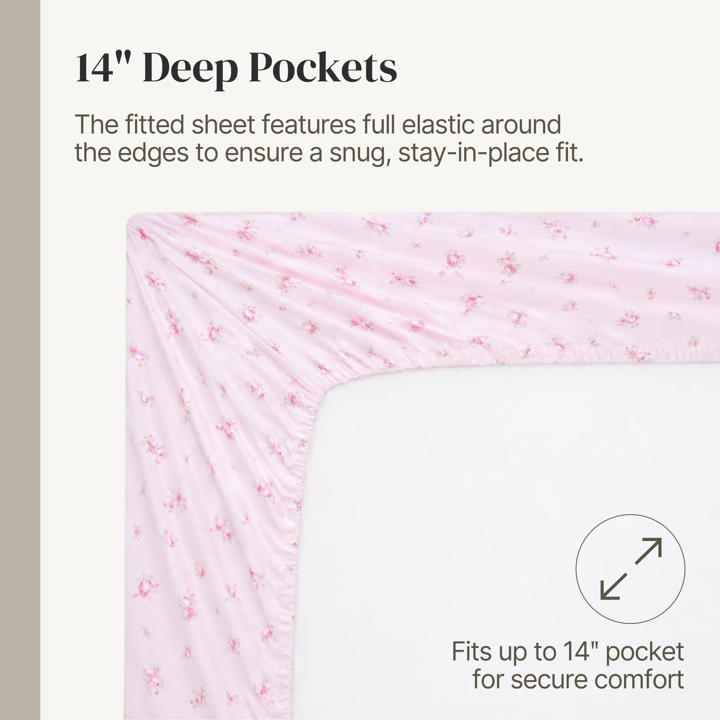 Modern Threads Silky Soft Microfiber and Wrinkle Free Sheets - Luxurious Microfiber Bed Sheets Includes Flat Sheet, Fitted Sheet with Deep Pockets, & Pillowcases Blush, Queen