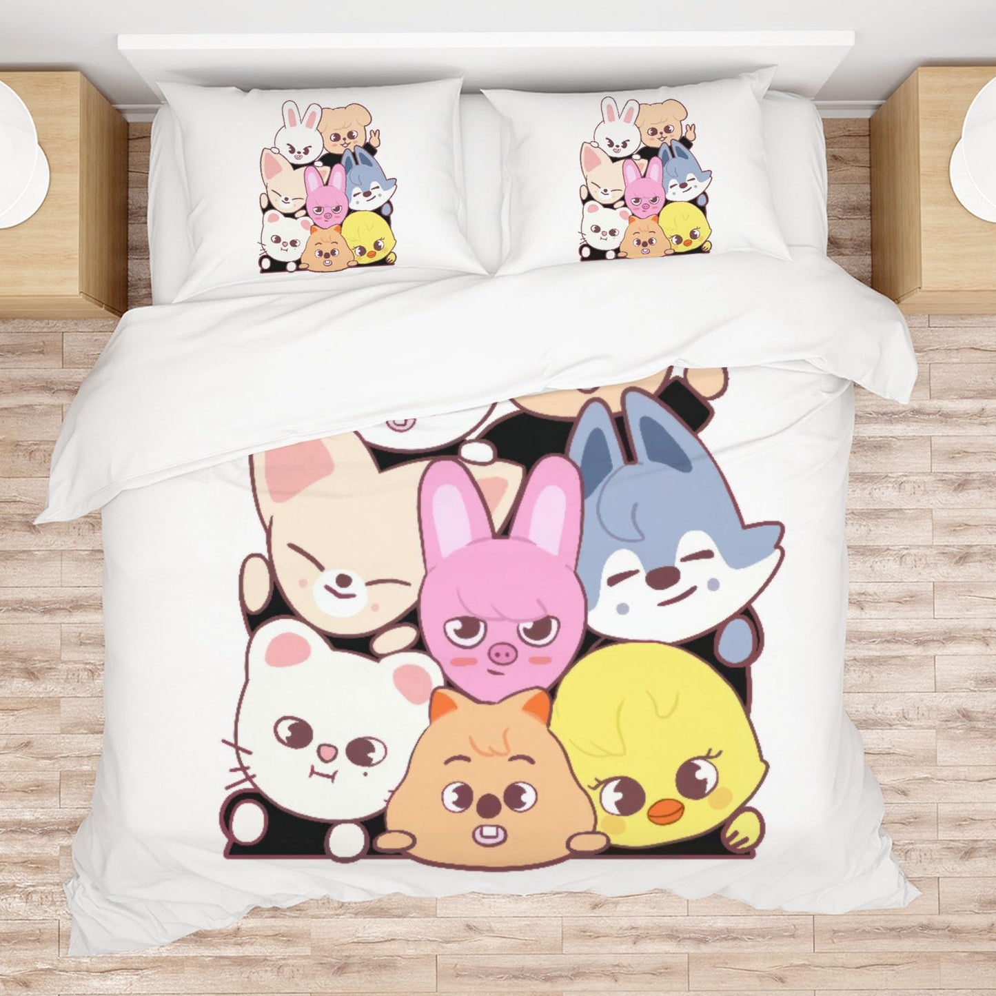 Allenjoy Twin Size Group Comforter Set Youth Soundwave Bed Bedding Sets Bedroom Decor with 1 Pillowcase SC00049-005