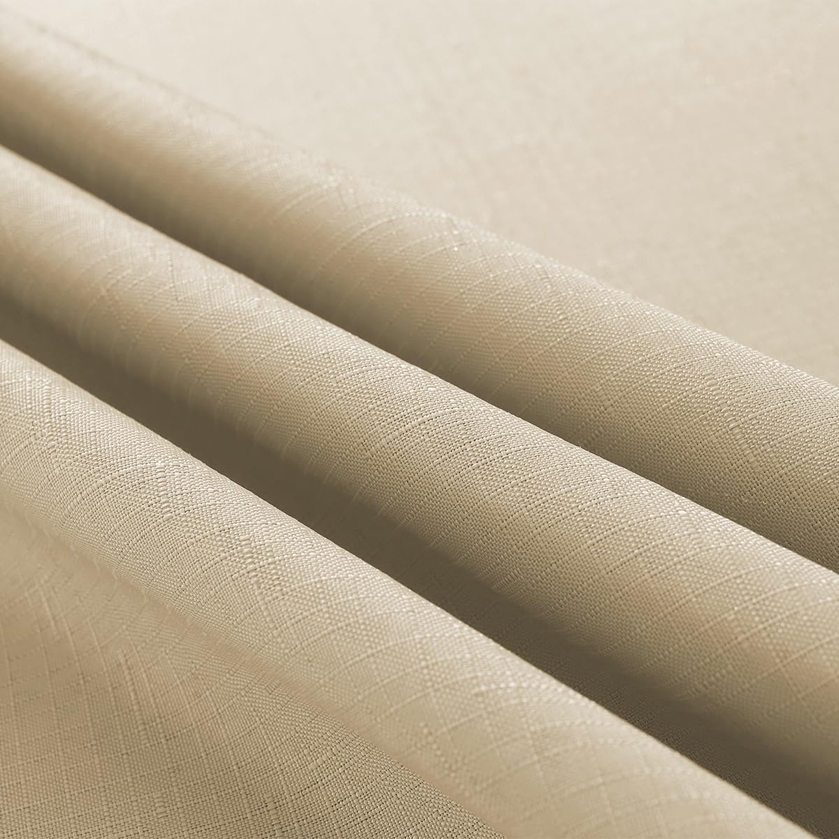SASTYBALE Linen Tablecloth Rectangle Spillproof Table Cloth Wrinkle Resistant Washable Textured Linen Table Cover for Kitchen Dinning Parties Farmhouse Outdoor Beige 52" x 70"