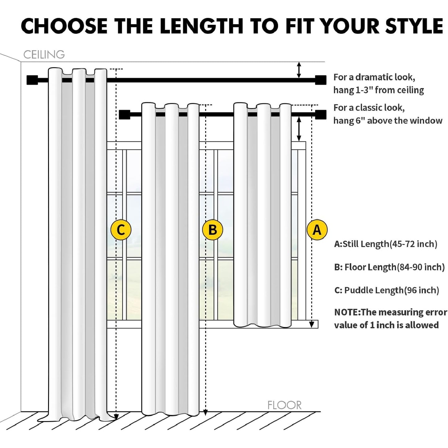 MIULEE Light Grey 100% Blackout Curtains for Bedroom 63 Inch Long, 2 Thick Layers Thermal Insulated Black Out Window Curtains with Black Liner, Noise Reducing Grommet Living Room Drapes 2 Panels