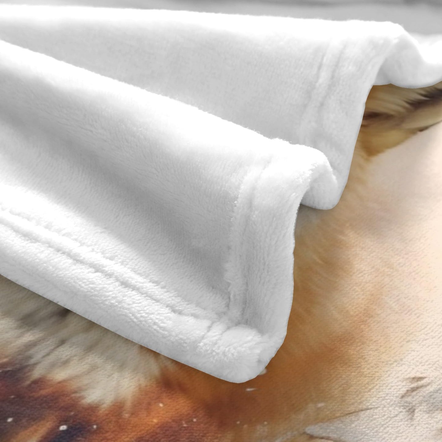 CUSPILO Personalized Fox Blankets and Throws, Customizable Blanket with Name for Girl Women, Soft and Comfortable, 50"" x 60""