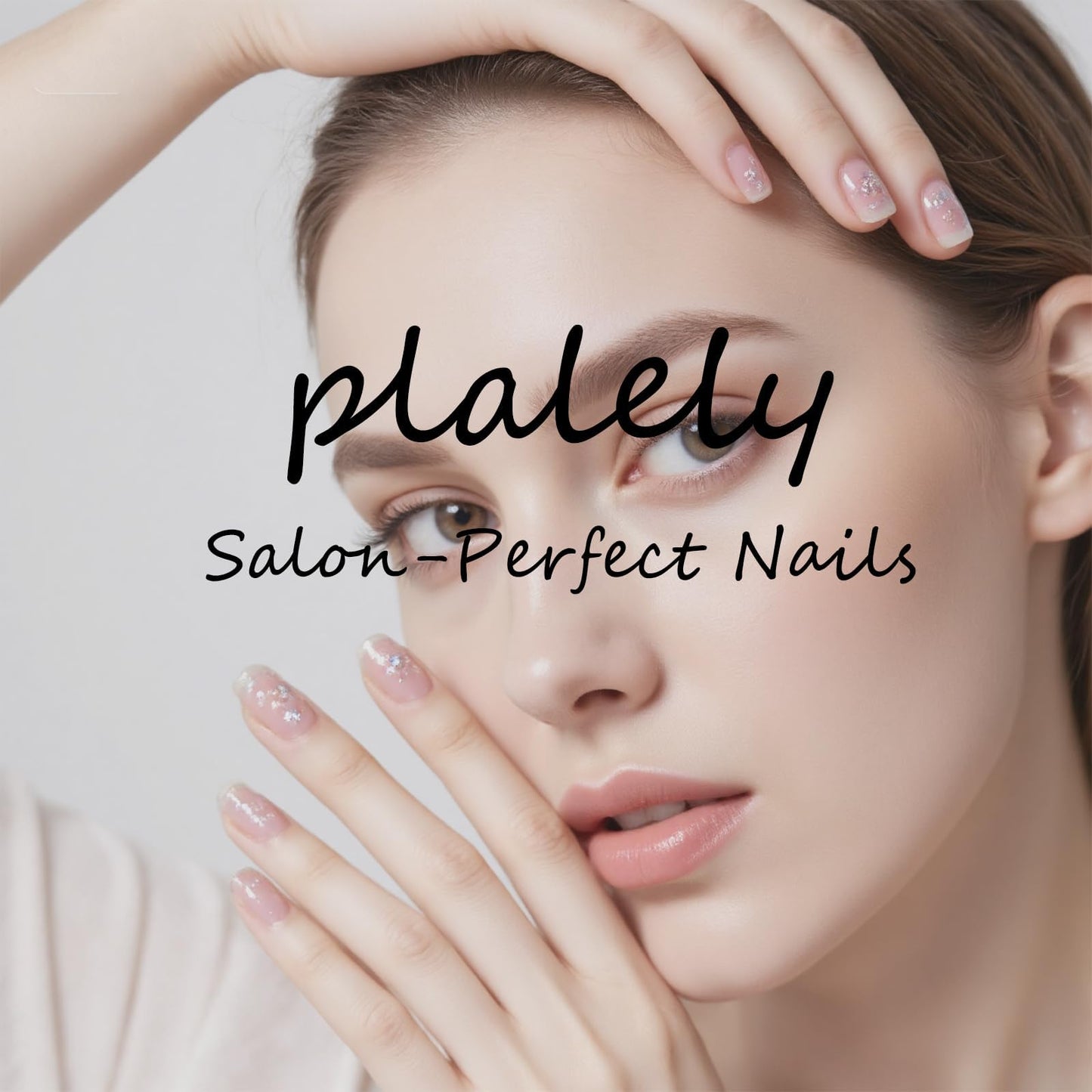 plalely Square Press on Nails Long Pink Stick on Nail Tips with Embossed StrawberryNails Press ons CutePress on False Nails for Women 24pcs