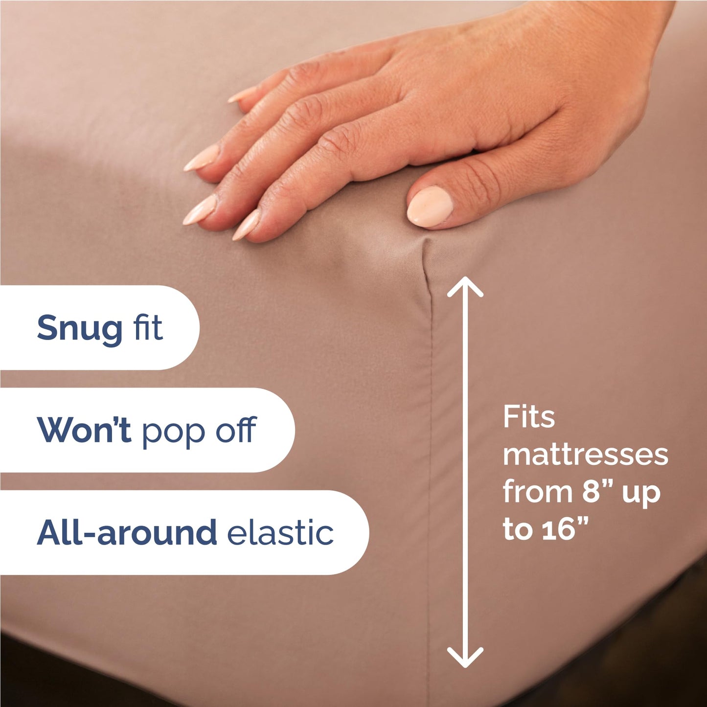 Full Size 4 Piece Sheet Set - Comfy Breathable & Cooling Sheets - Hotel Luxury Bed Sheets for Women & Men - Deep Pockets, Easy-Fit, Extra Soft and Wrinkle Free Sheets - Mauve Oeko-Tex Bed Sheet Set