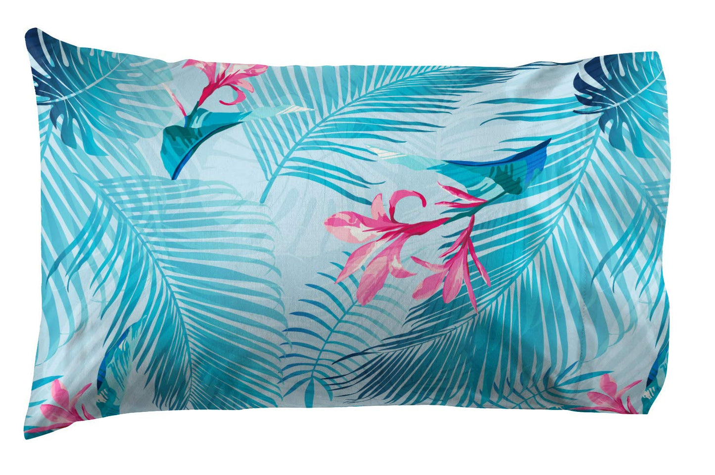 Jay Franco Kids Sheet Set with Fitted, Flat Sheets & Pillow Cover - Ultra-Soft Bedding with Pillowcase for Room Decor, Teal - Lilo & Stitch, 3 Piece Twin