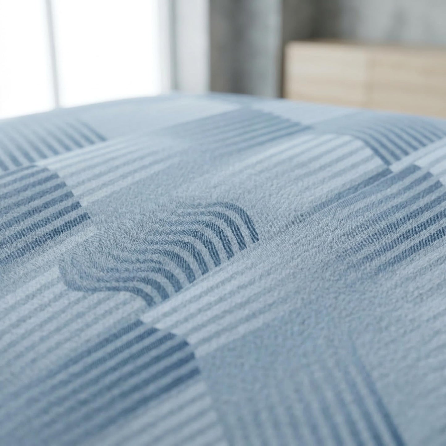 HCORA Striped Queen Sheet Set, Ultra Soft Double Brushed Microfiber Bed Sheets, Deep Pocket, Breathable, Wrinkle Resistant, Easy Care, 4PC, Queen Size